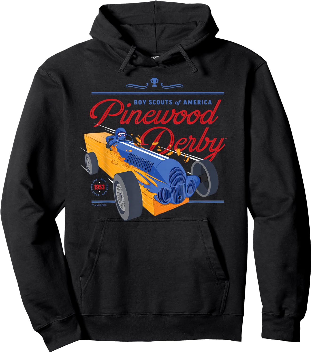 Pinewood Derby (Block Car) Hoodie - Hoodie | Black
