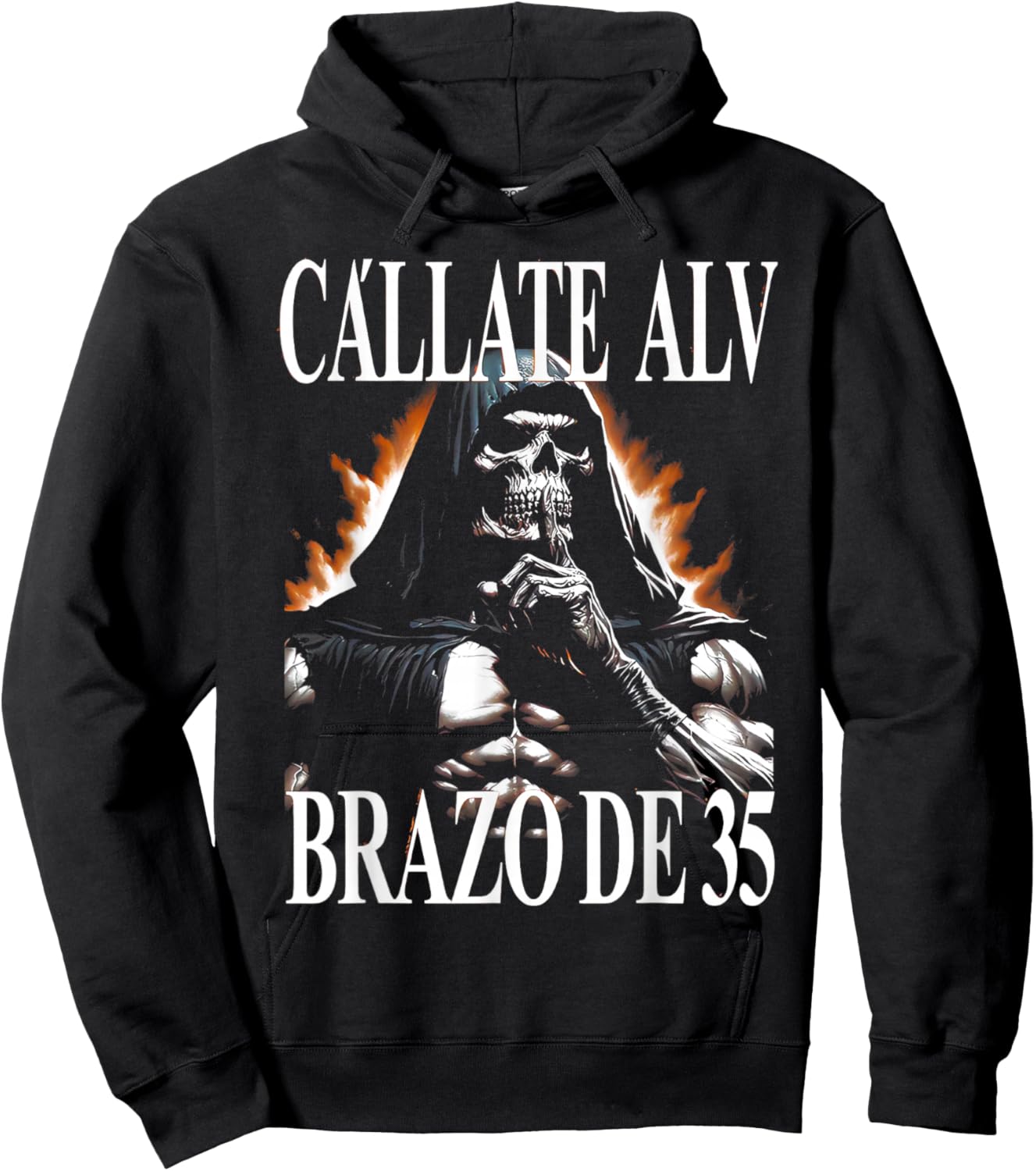 Calacas Chidas Gym Funny Mexican Skeleton Latinx Humor Meme Hoodie - Hoodie | Black