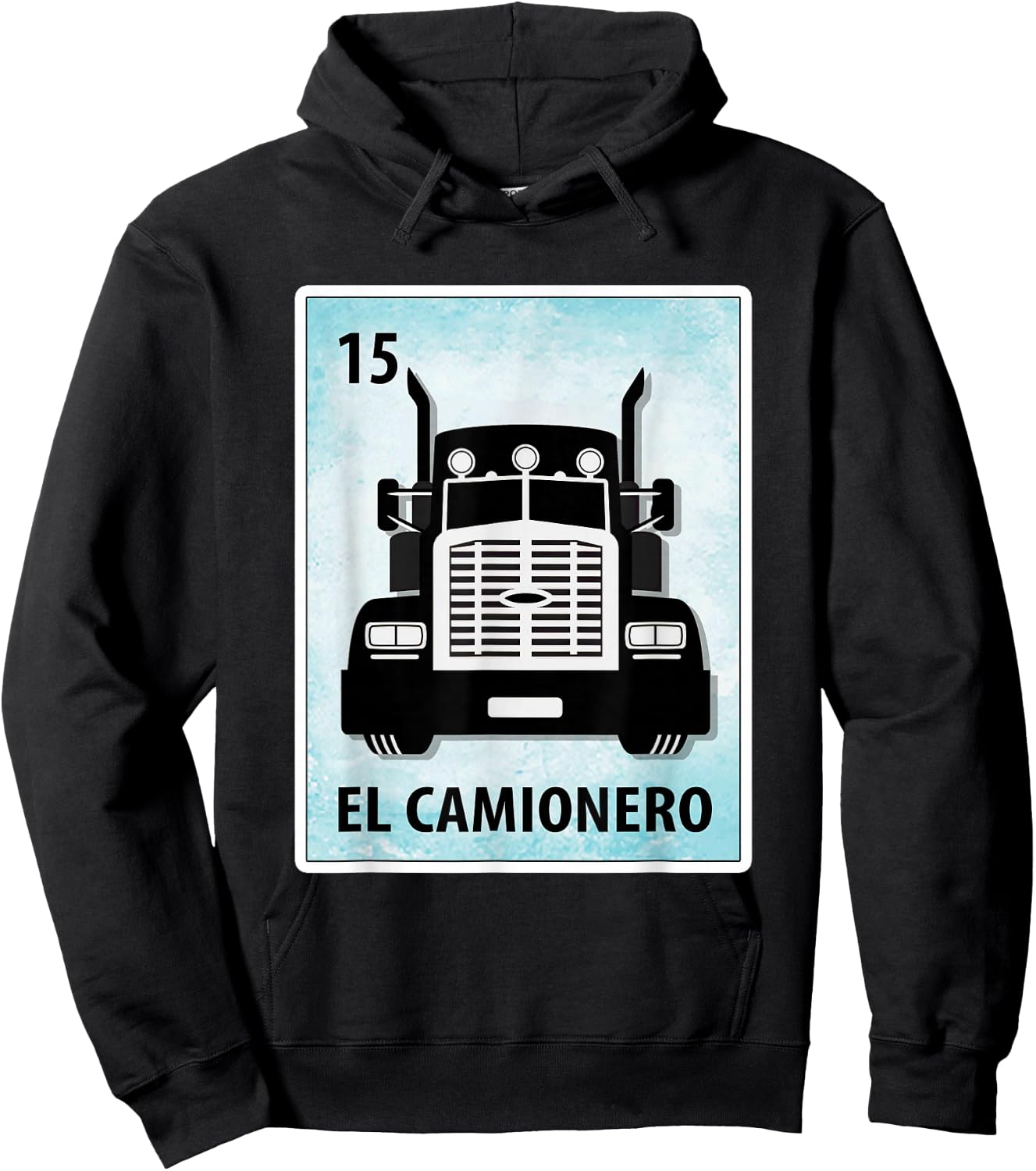 El Camionero Mexican Trucker Cards Hoodie - Hoodie | Black