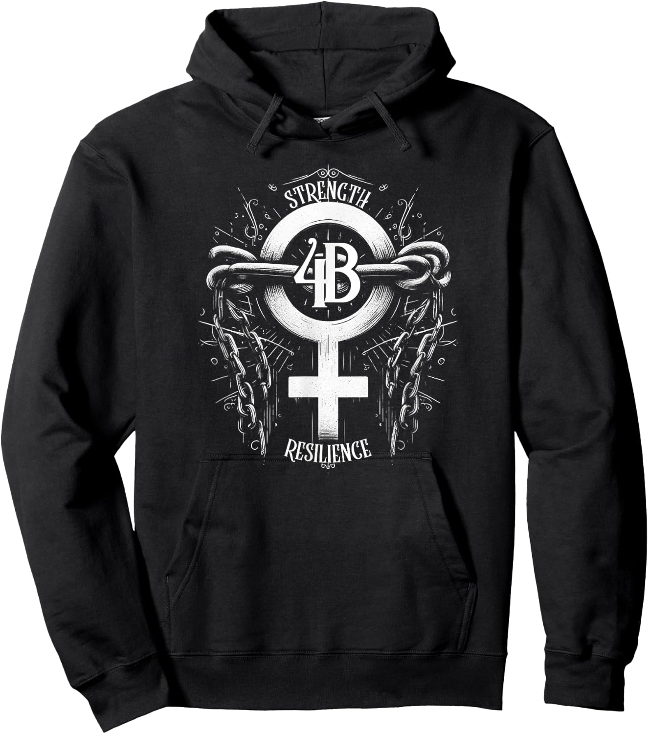 4B Movement Strength Resilience Unity Stand together Hoodie - Hoodie | Black