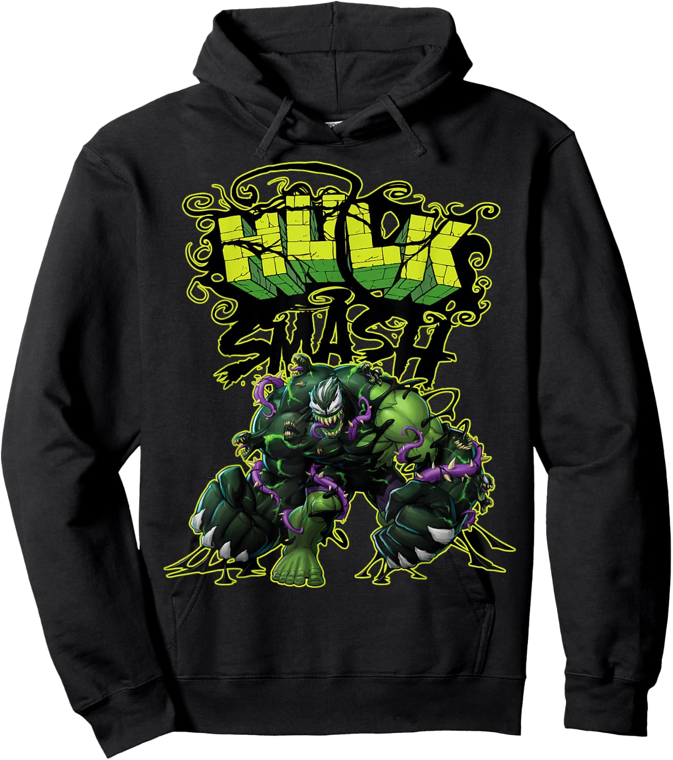 Marvel Spider-Man Maximum Venom Hulk Smash Venomized Hoodie - Hoodie | Black