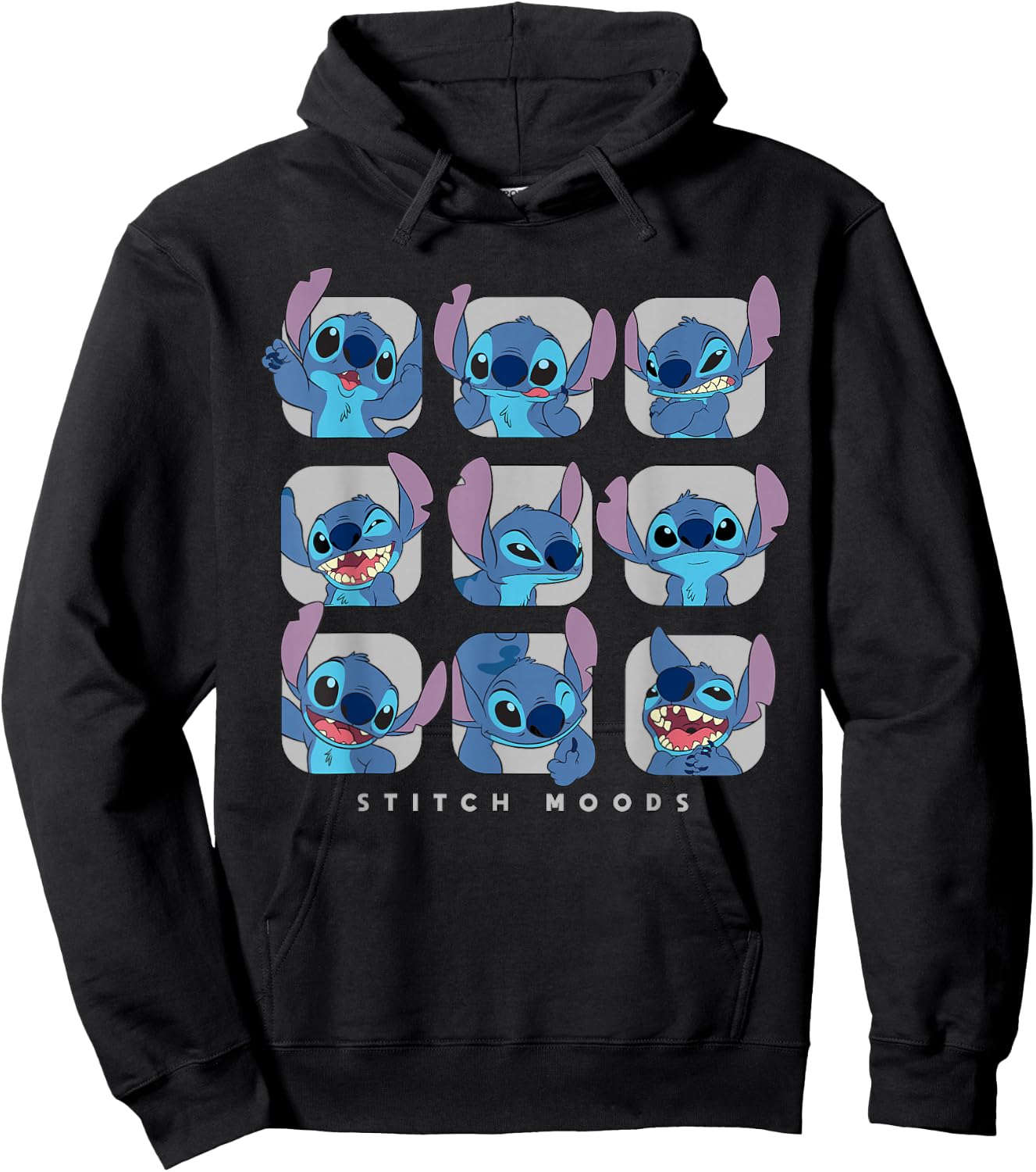 Disney Lilo and Stitch Moods Hoodie - Hoodie | Black