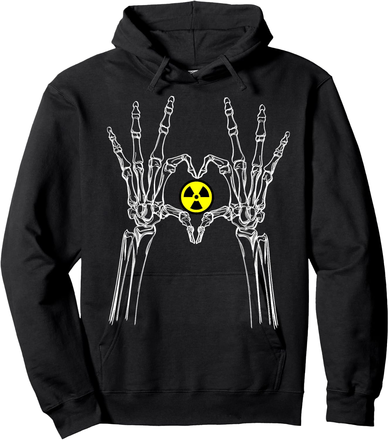 Funny Radioactive Gift Cool Nuclear Biohazard Logo Hoodie - Hoodie | Black