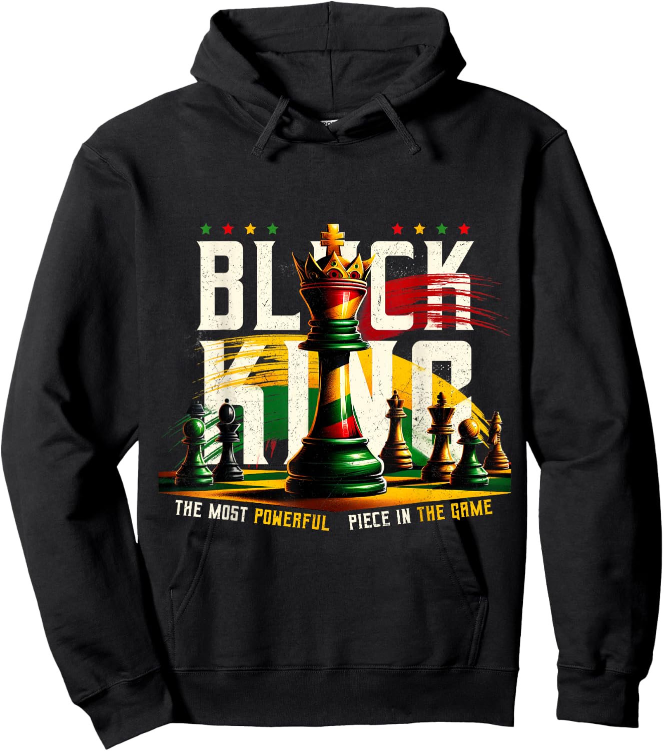 Black History Black King The Most Powerful Piece in The Game Hoodie - Hoodie | Black