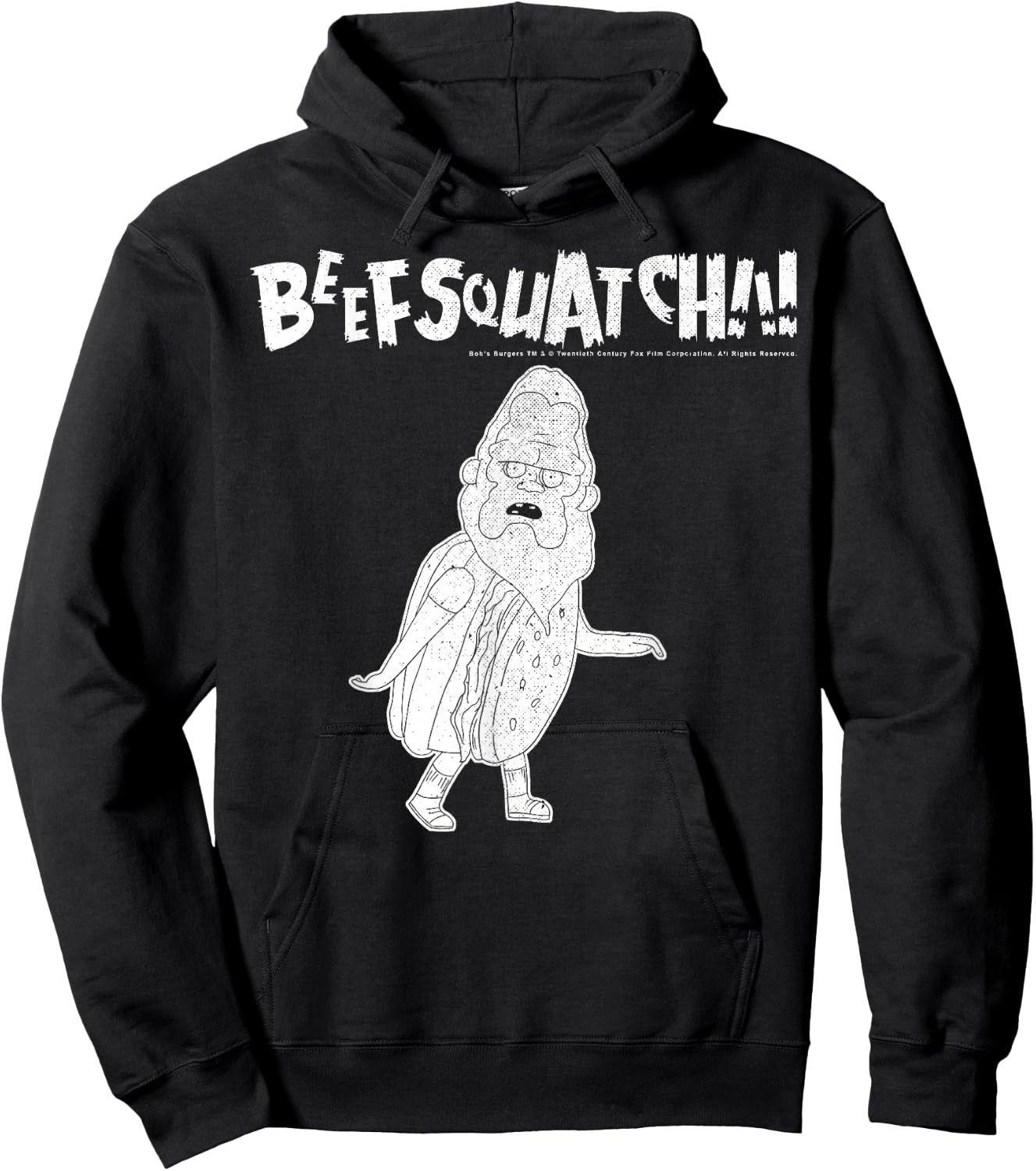 Bob's Burgers Beefsquatch Portrait Hoodie - Hoodie | Black