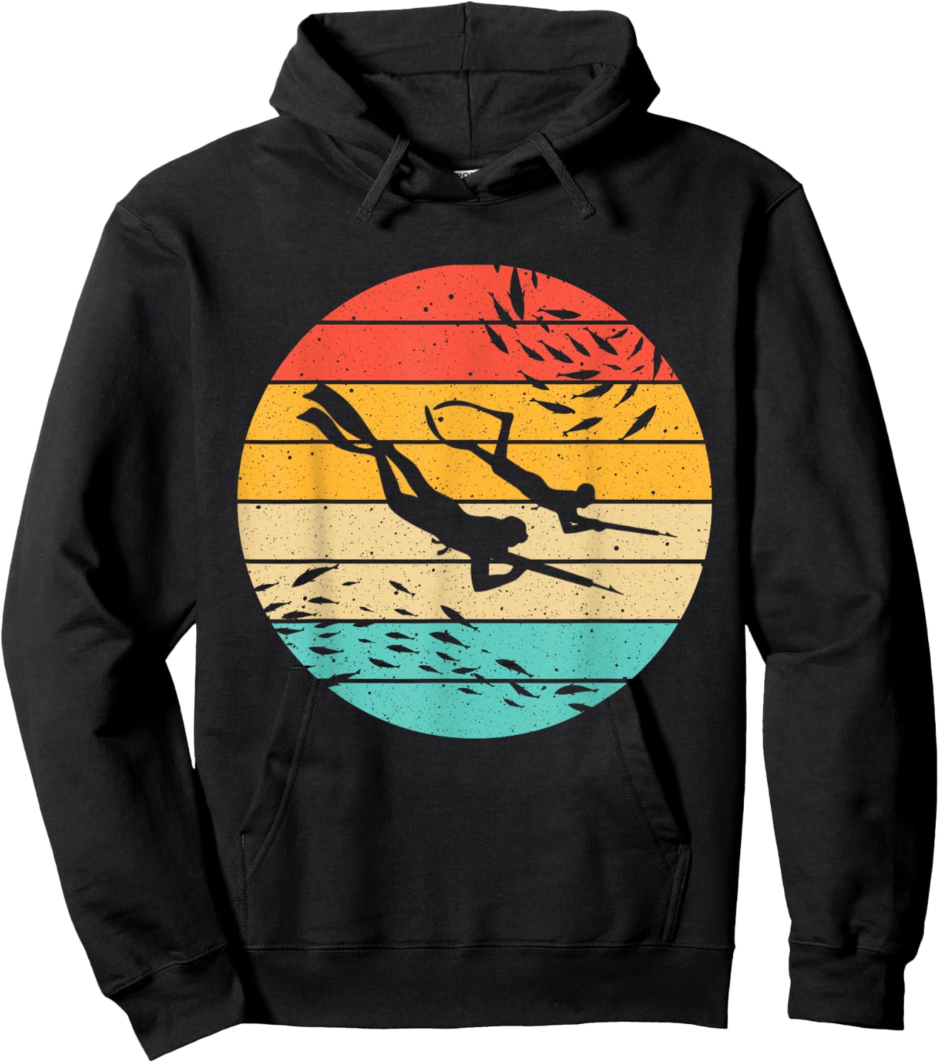 Funny Spearfishing Gift Women Dive Snorkeling Hunter Hoodie - Hoodie | Black