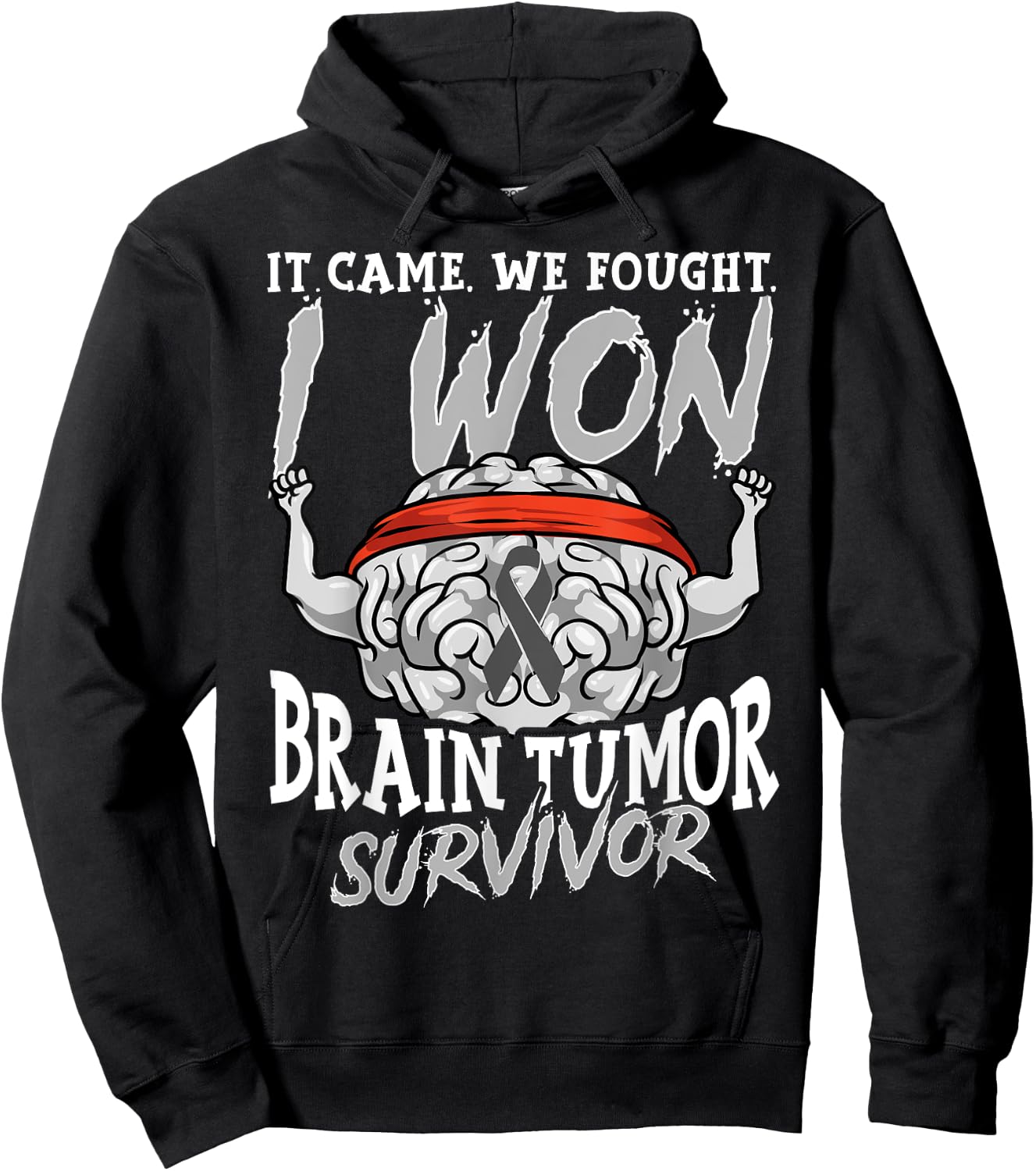 Brain Tumor Survivor Gift Cancer Survivor Hoodie - Hoodie | Black