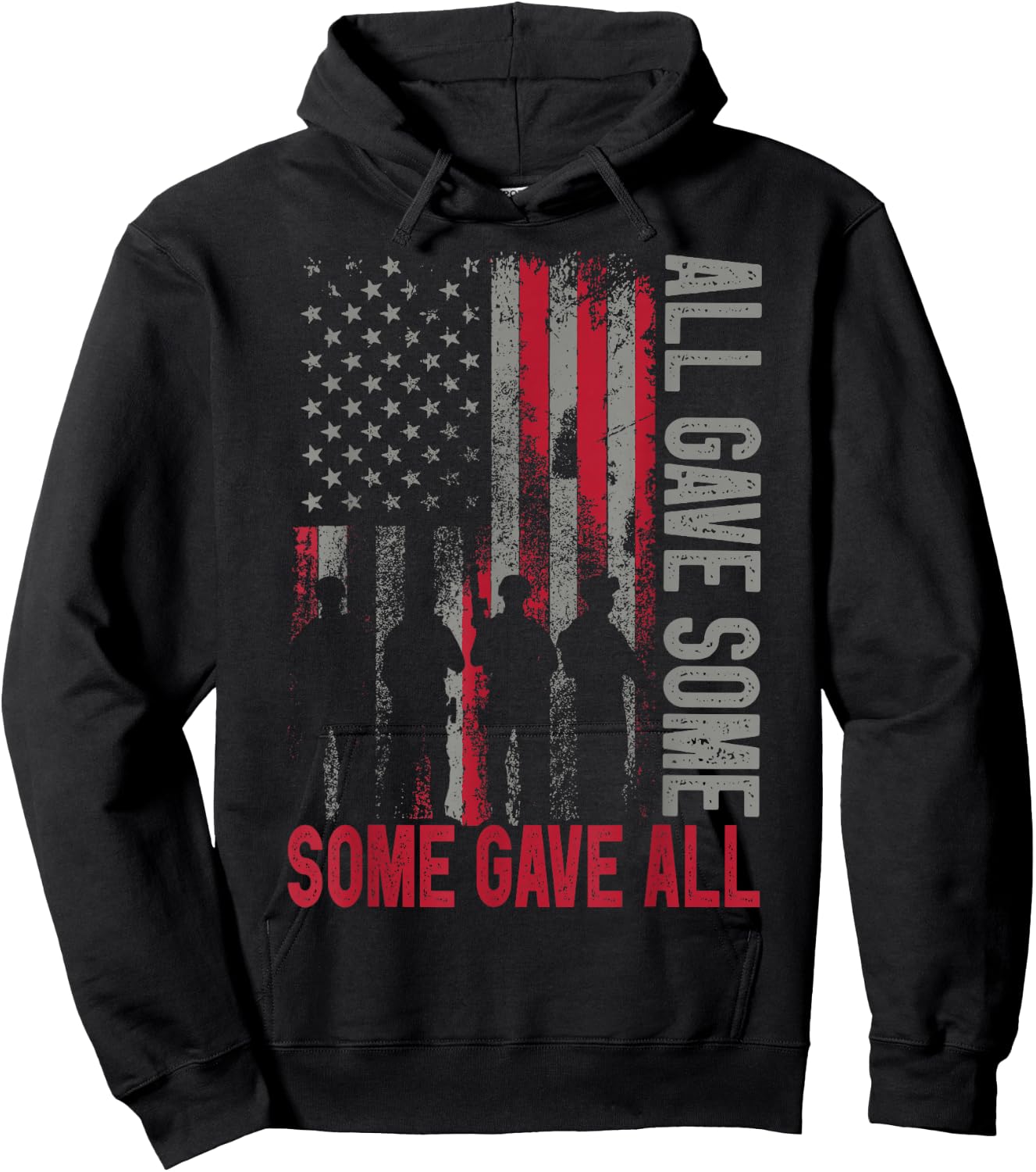 Memorial Day 2022 Shirt All Gave Some Some Gave All Veteran Hoodie - Hoodie | Black