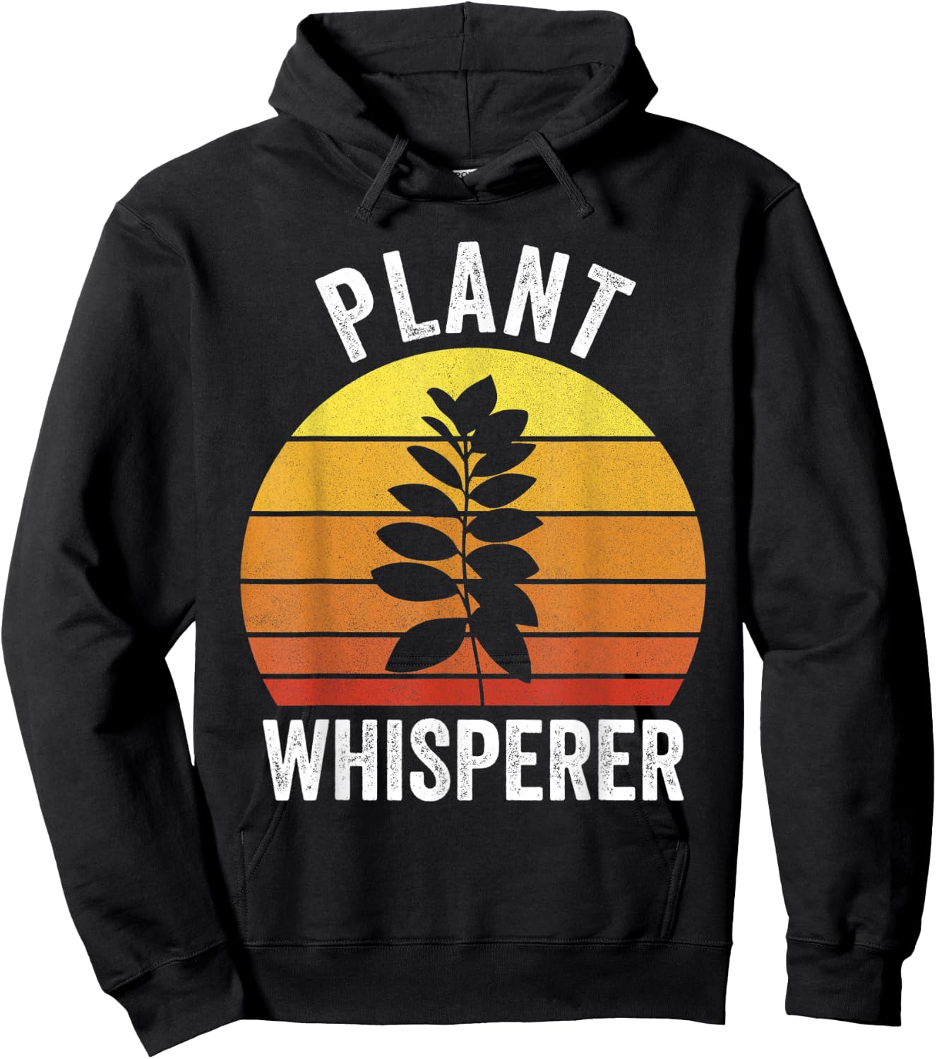 Retro Plant Whisperer Shirt Funny Hobby Gardening Gardener Hoodie - Hoodie | Black