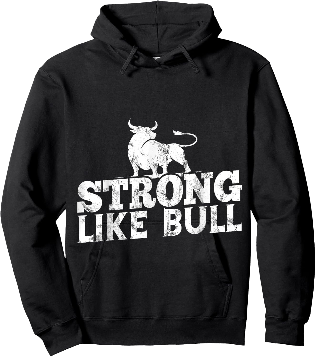 Strong Like A Bull Powerlifting Bodybuilding Hoodie - Hoodie | Black