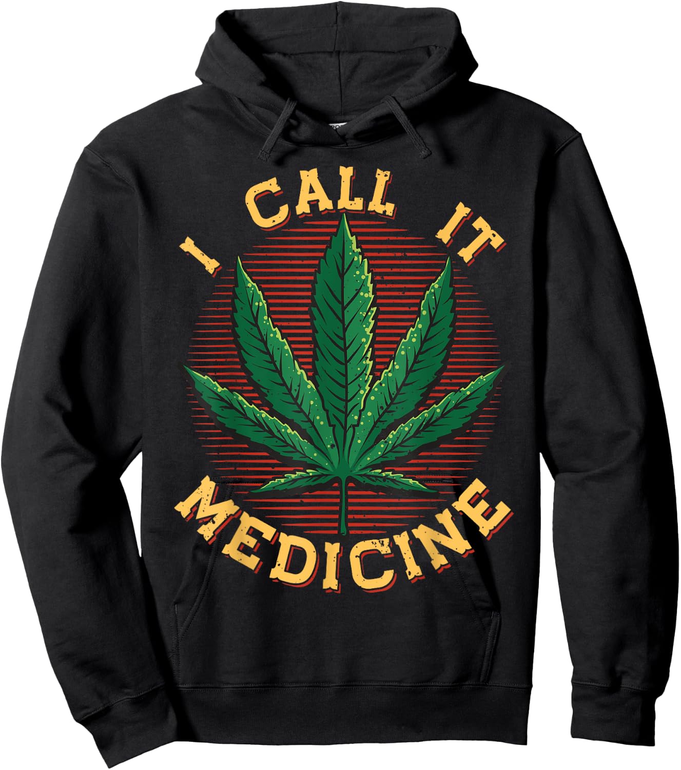 Marijuana CBD I Call It Medicine Cannabis Graphic Hoodie - Hoodie | Black