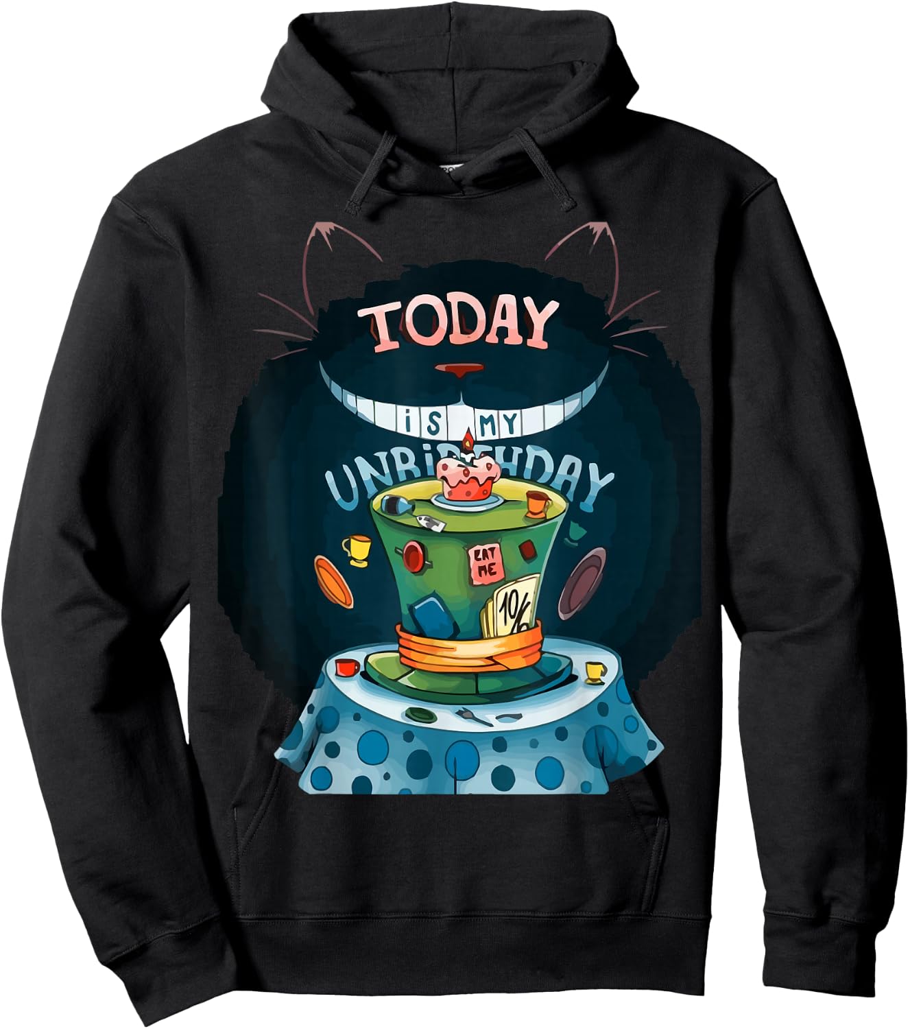 Today is My Unbirthday funny cat lover Hoodie - Hoodie | Black