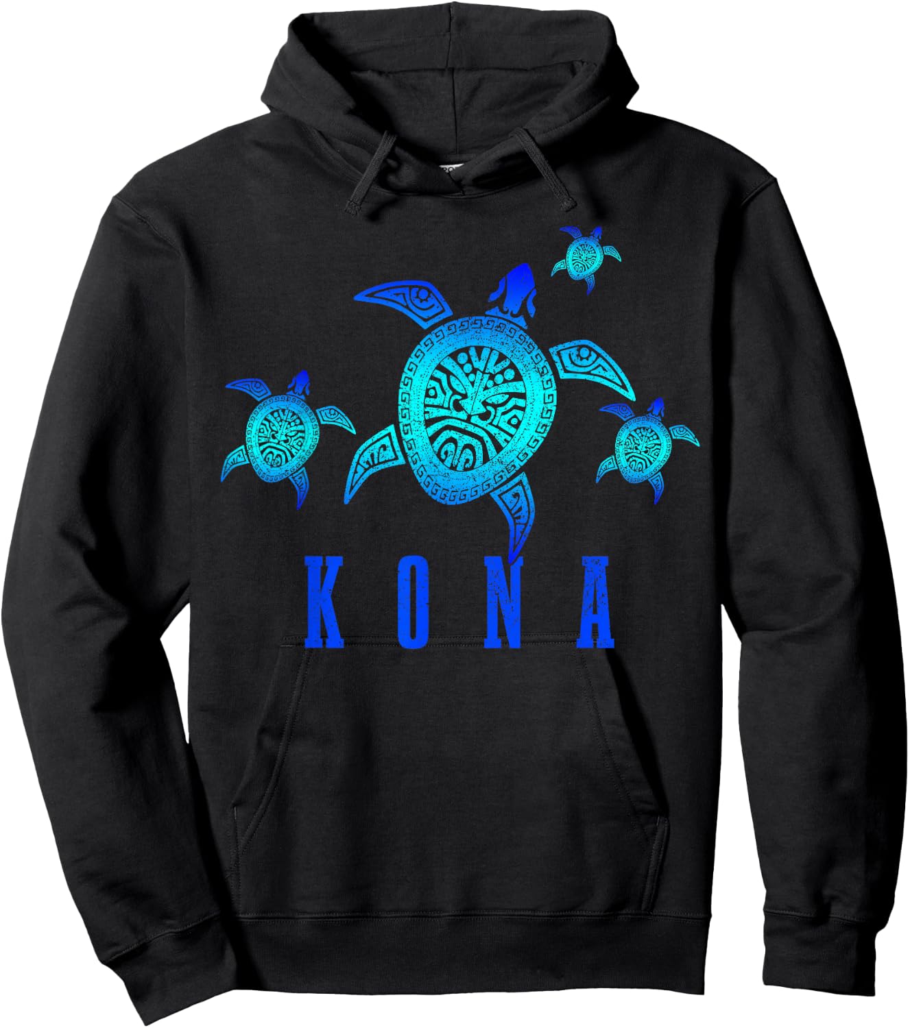 Kona Hawaii Turtle Diving Diver Hoodie - Hoodie | Black