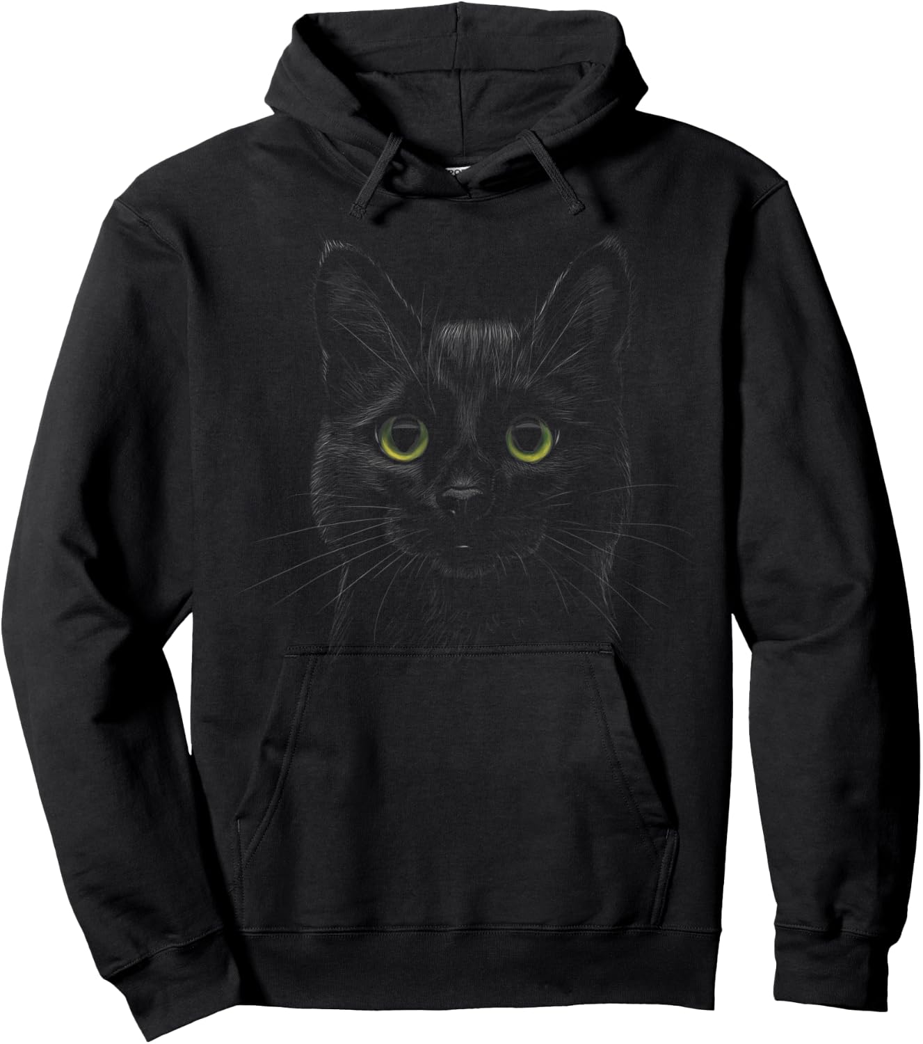 Cute Kitty Black cat Art Gift Lovers Cats Owner Animals Hoodie - Hoodie | Black