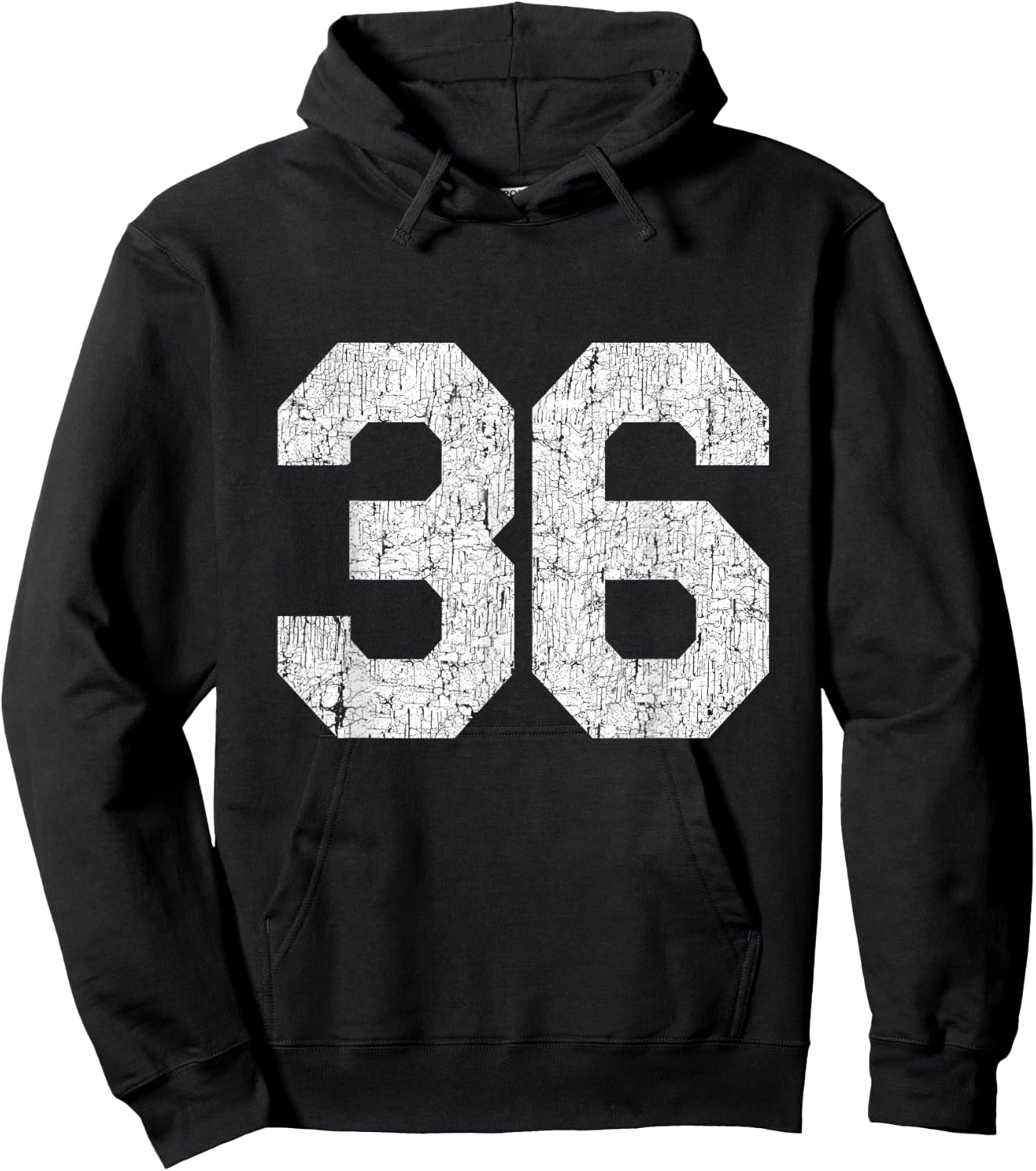 Jersey Uniform Number #36, 36th Birthday Hoodie - Hoodie | Black