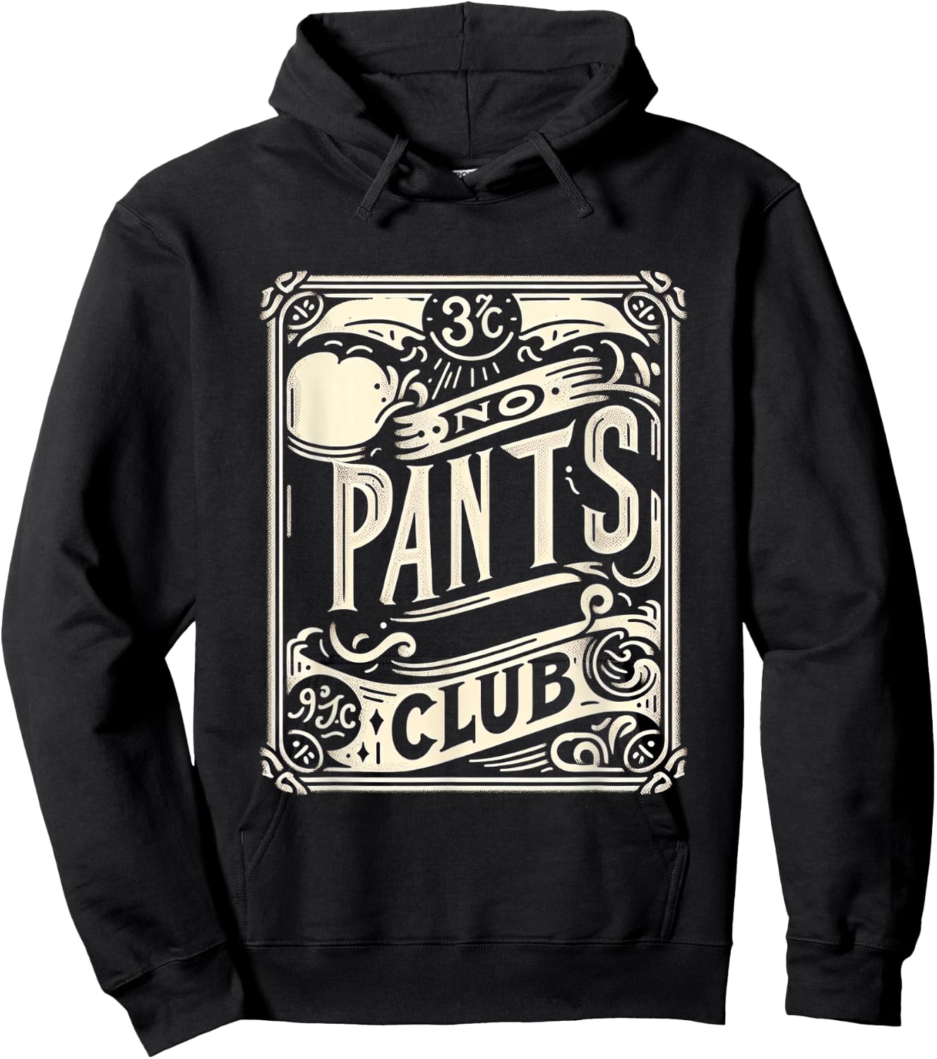 No Pants Club Hoodie - Hoodie | Black