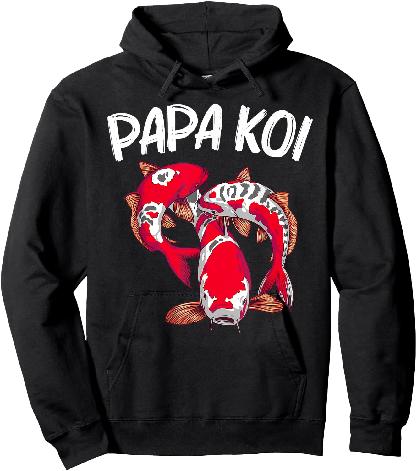 Koi Fish Gift Dad Men Japan Koi Carp Fishes Pond Lover Hoodie - Hoodie | Black