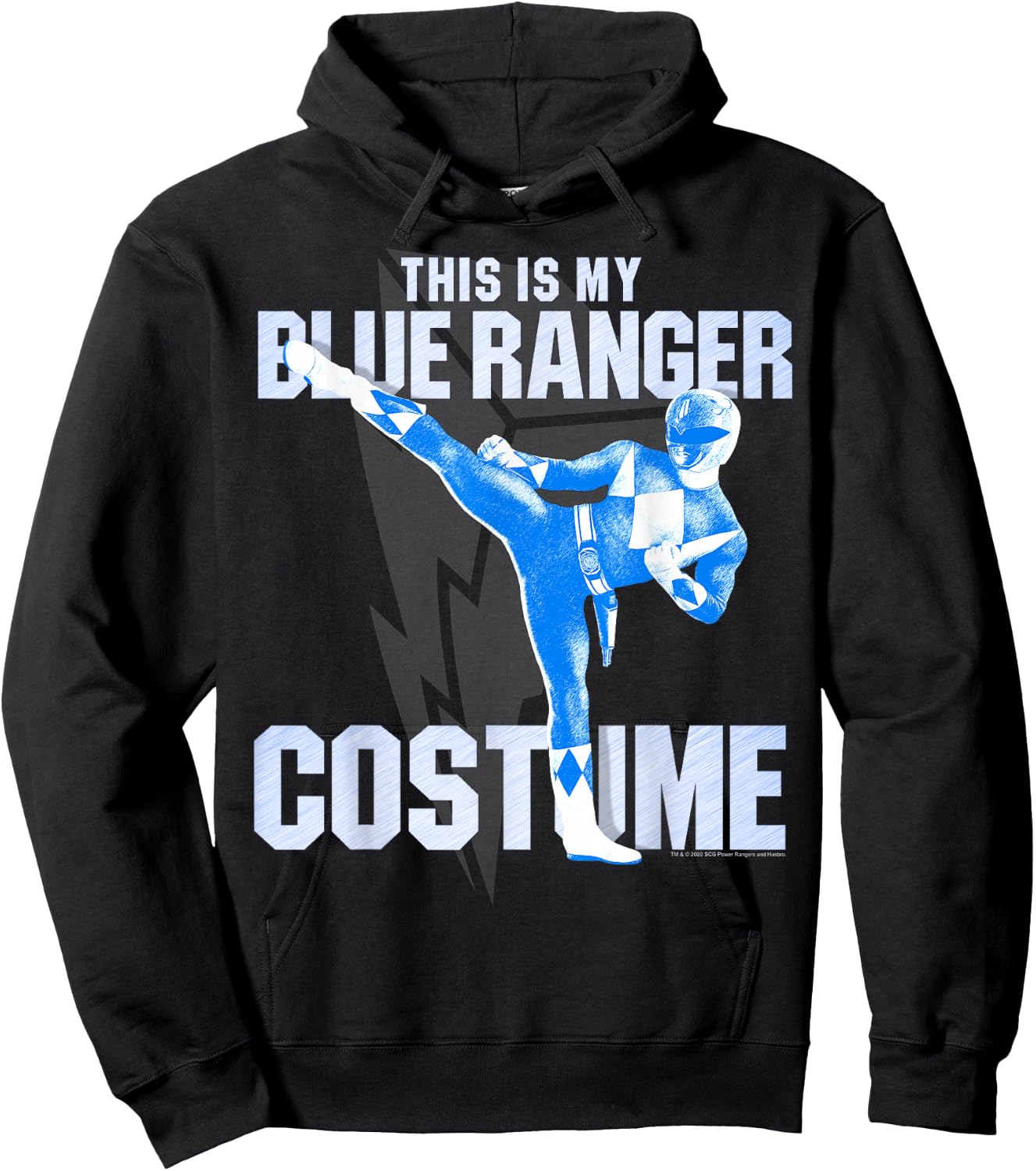 Power Rangers Blue Ranger Halloween Costume Hoodie - Hoodie | Black