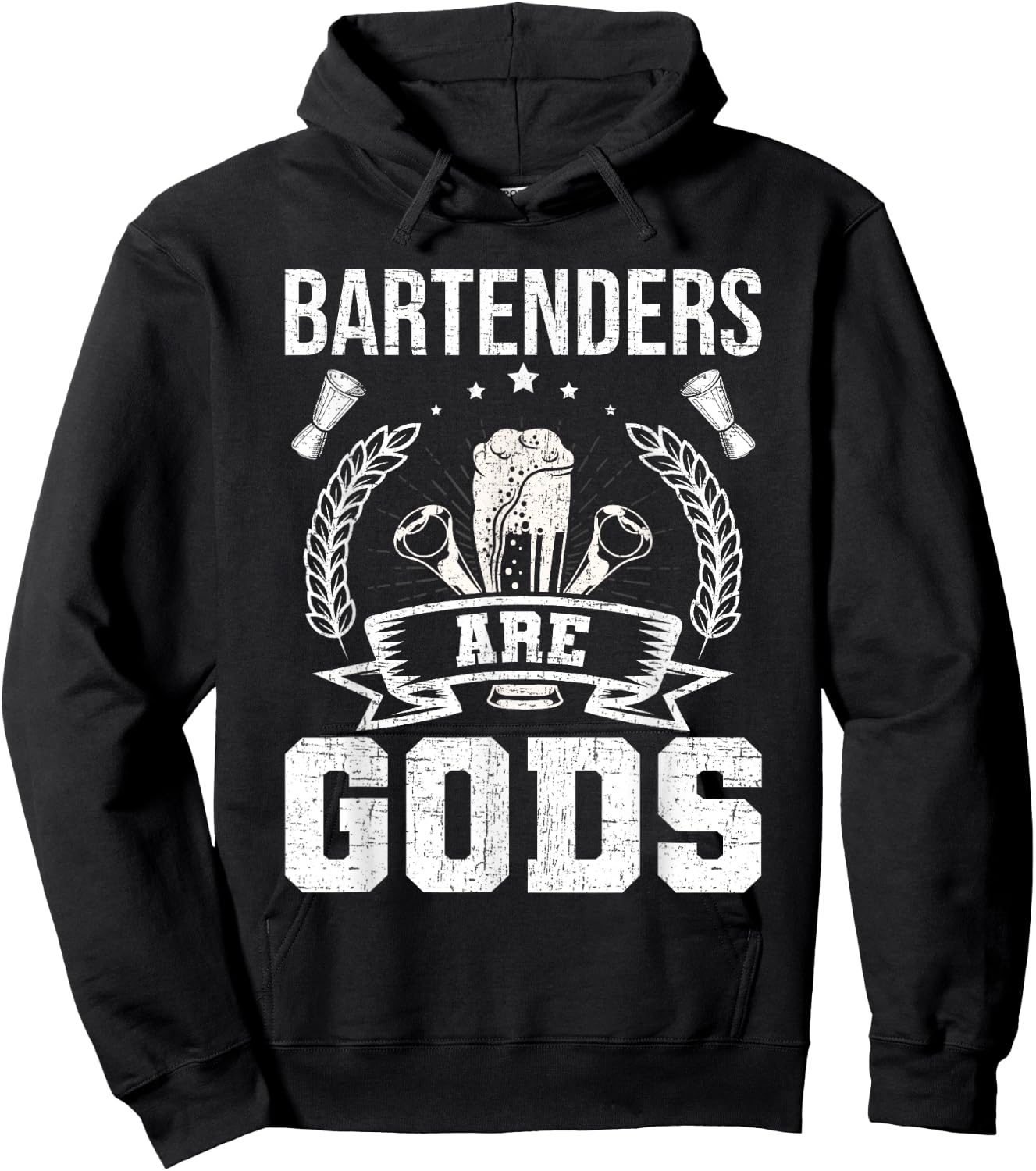 Bartenders Are Gods Bartending Bartender Hoodie - Hoodie | Black