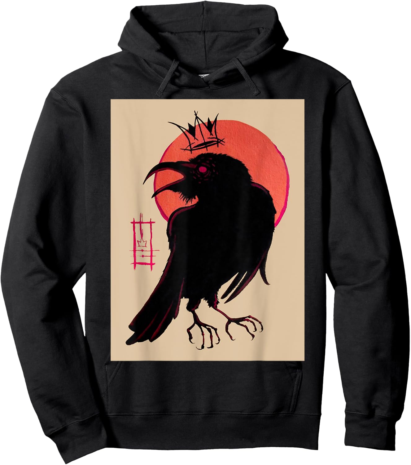 King of the Corvids for Fans of Crows and Ravens Hoodie - Hoodie | Black