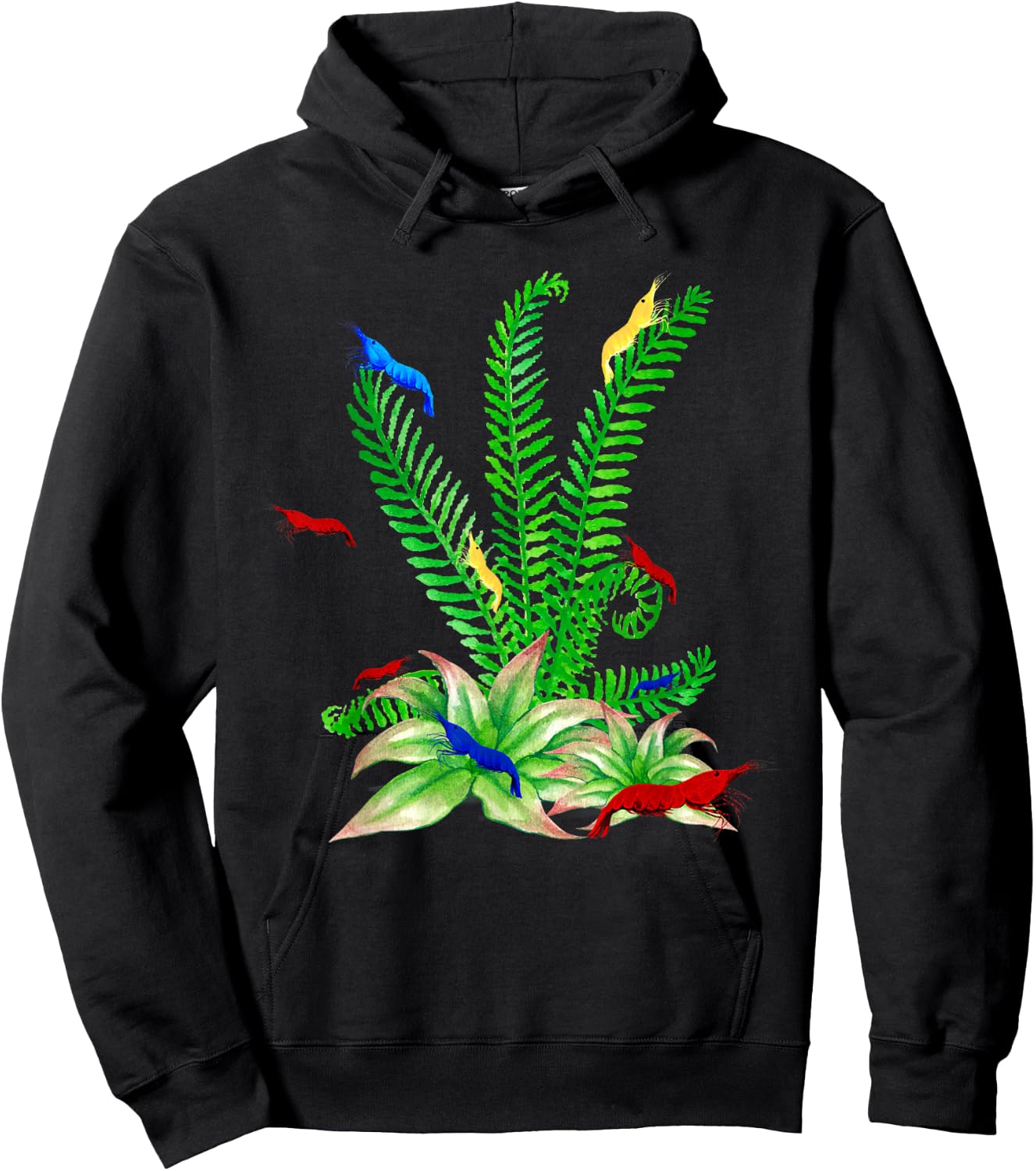 Cherry Shrimp Neocaridina Breeder Aquarium Fish Tank Gift Hoodie - Hoodie | Black