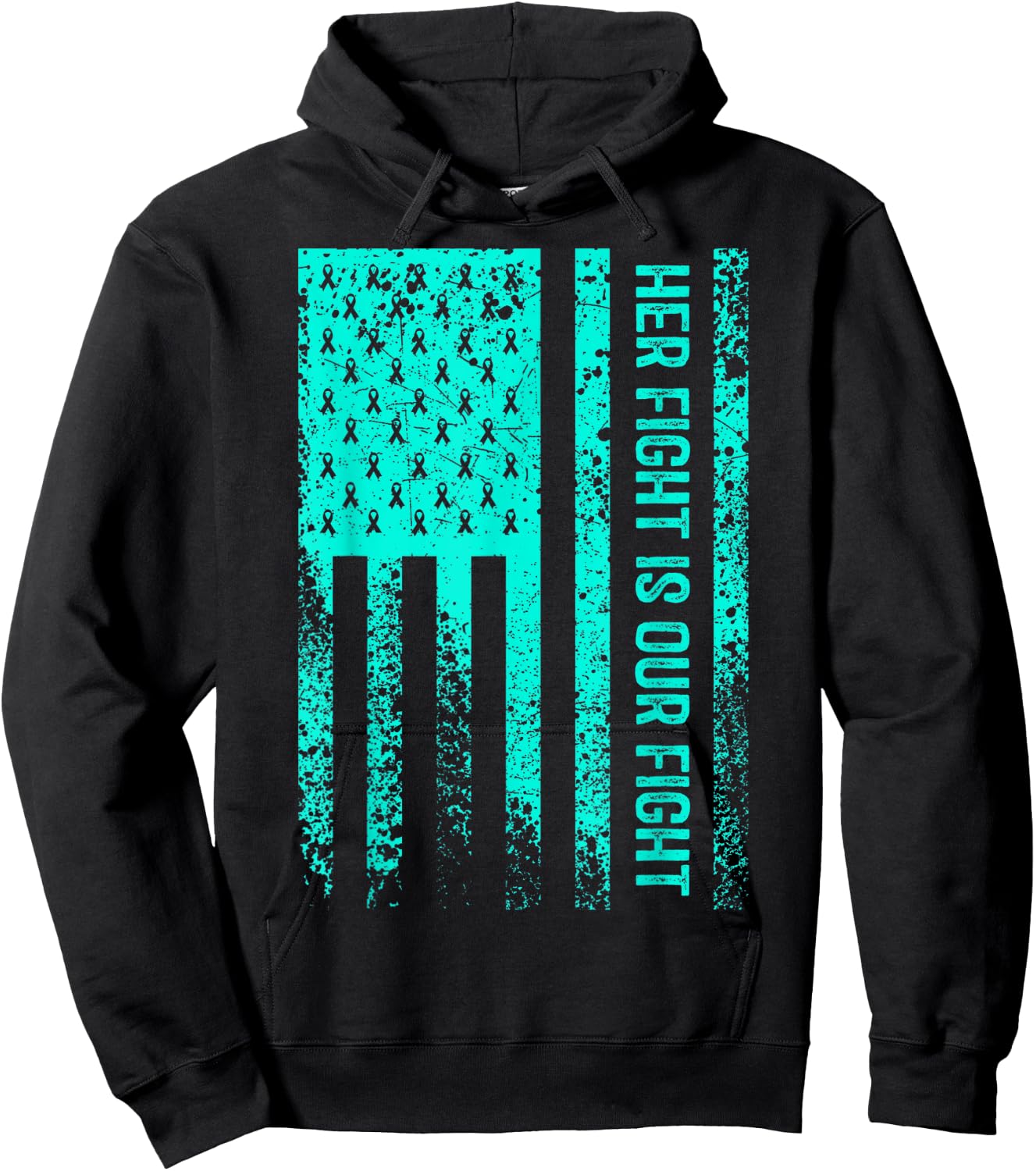 Her Fight Is Our Fight Dysautonomia Awareness Hoodie - Hoodie | Black