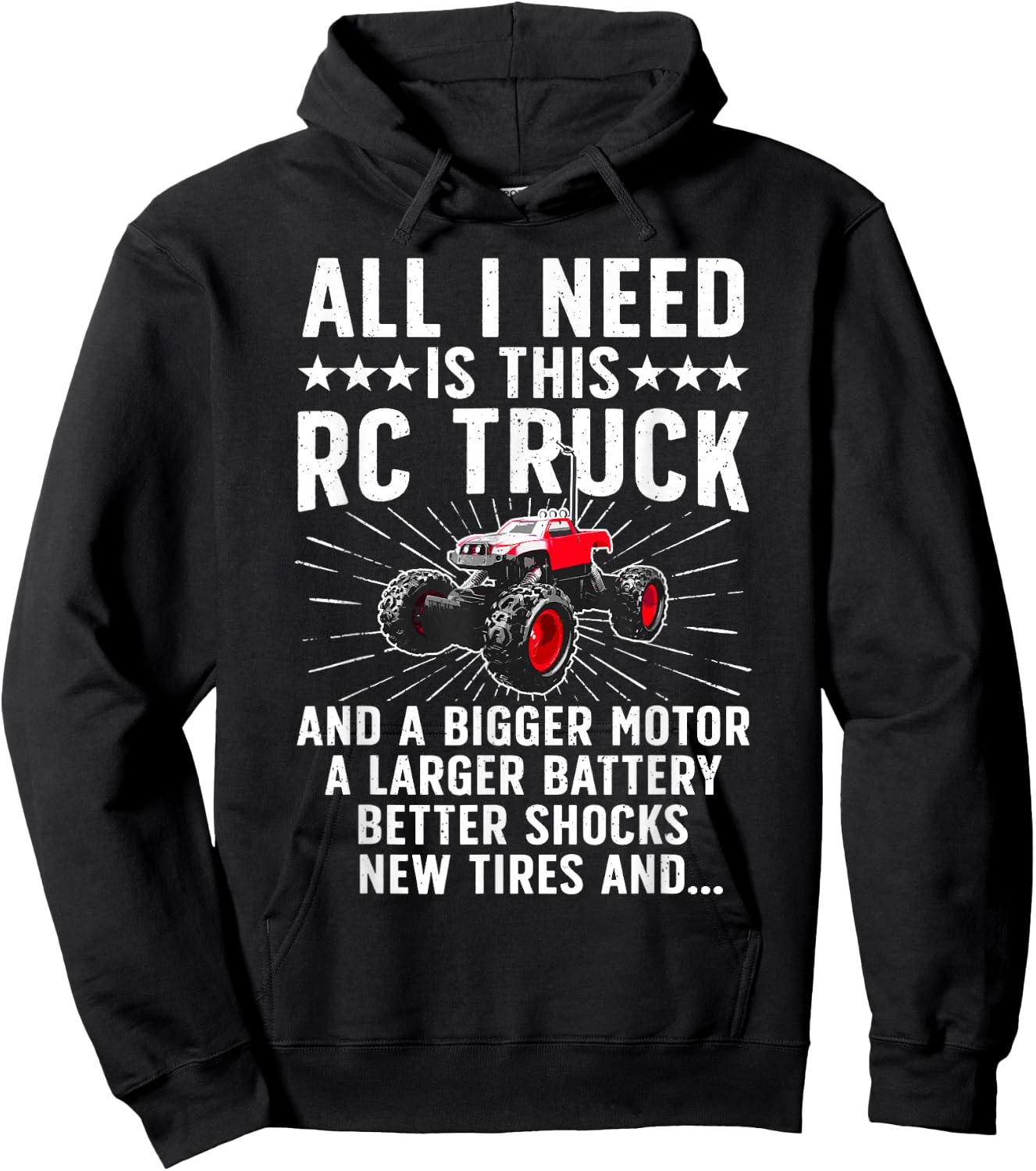 Best RC Car Design Women Kids RC Car Racing Lovers Hoodie - Hoodie | Black