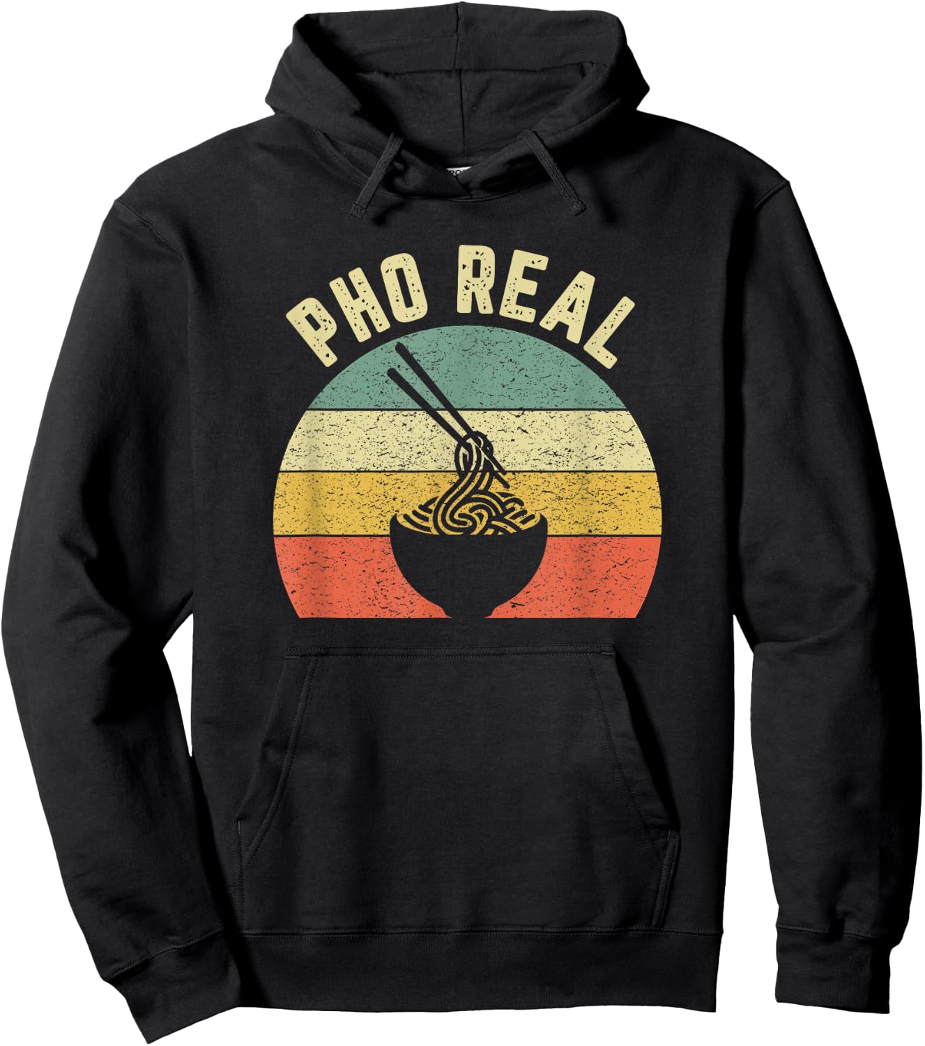 Pho Noodles Shirt Vietnamese Food Funny Chef Soup Pho Real Hoodie - Hoodie | Black