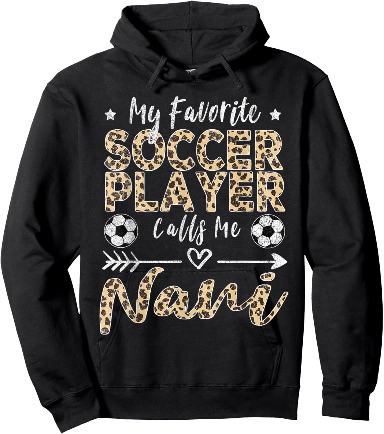 My Favorite Soccer Player Calls Me Nani Indian Grandma Hoodie - Hoodie | Black