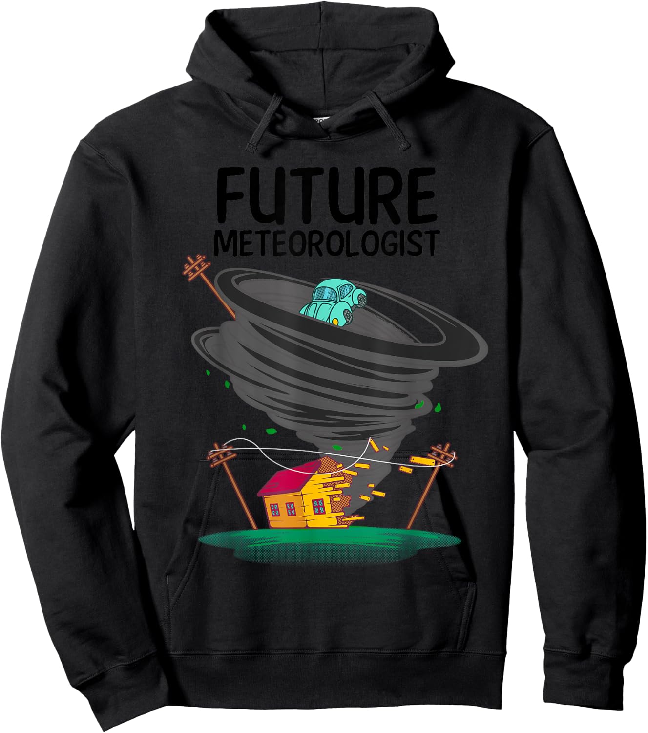 Funny Future Meteorologist Gift Kids Cool Meteorology Hoodie - Hoodie | Black
