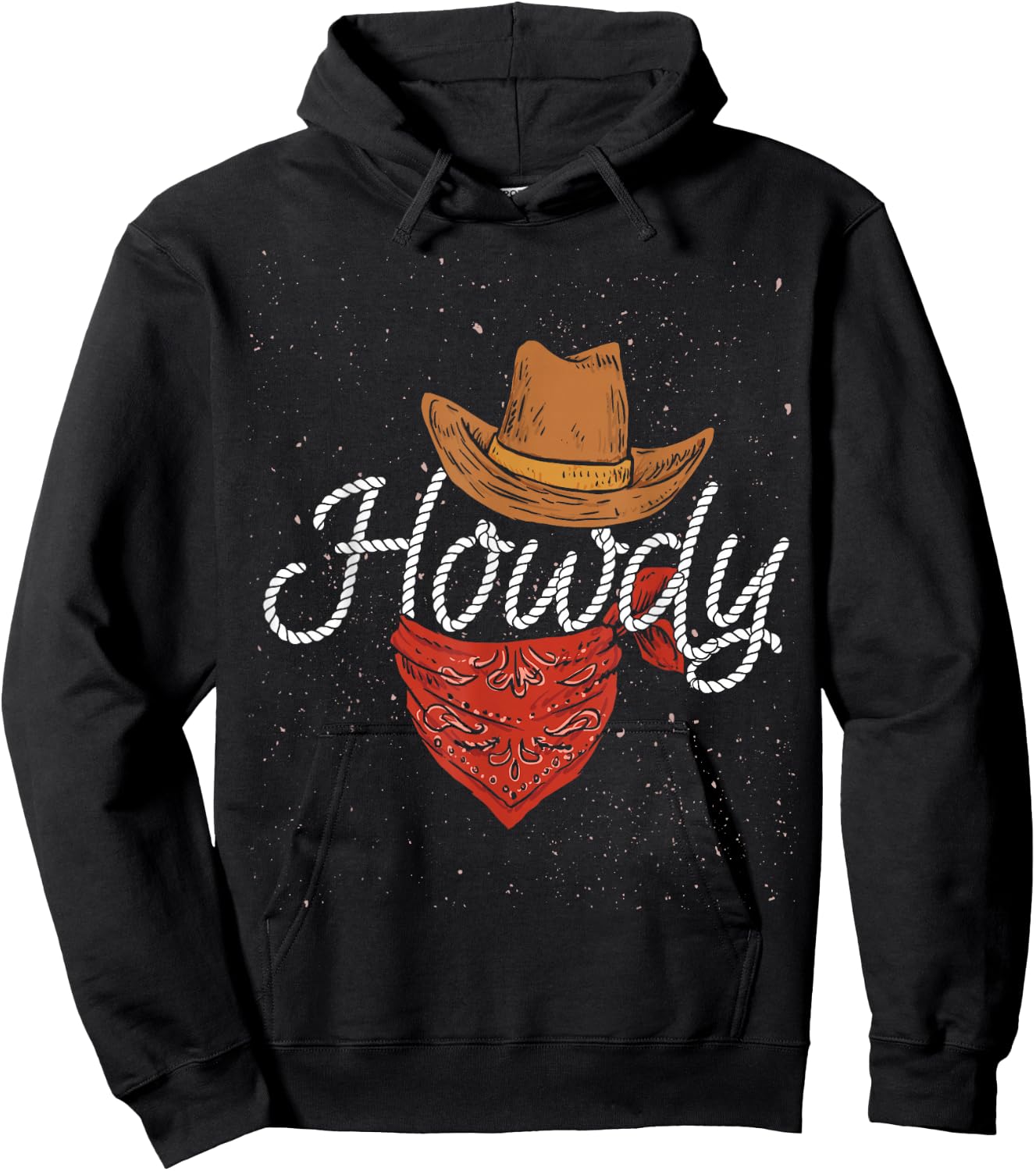 Cowboy Hats Texas USA Cowboy Hoodie - Hoodie | Black