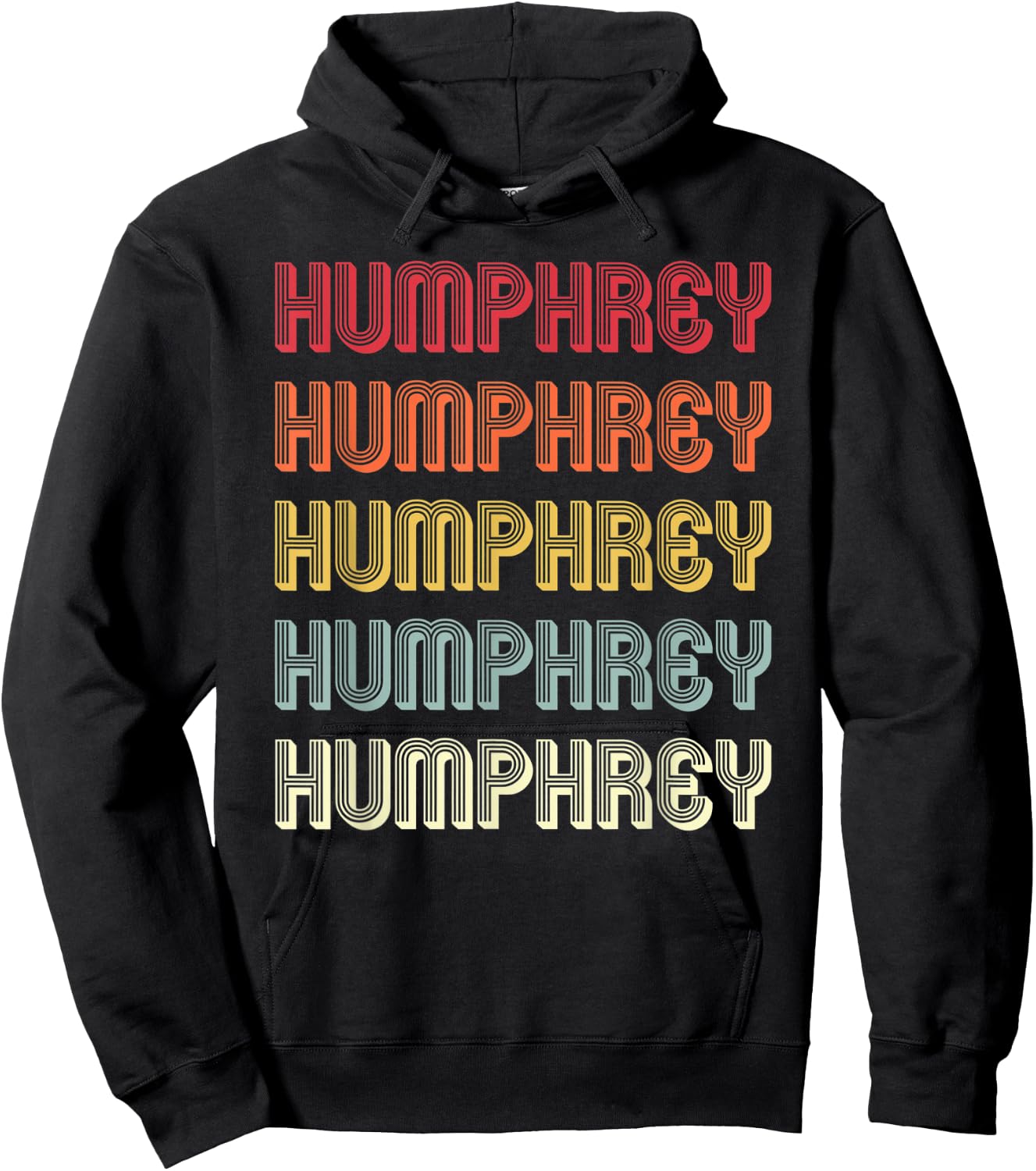 HUMPHREY Gift Surname Funny Retro Vintage Birthday Reunion Hoodie - Hoodie | Black