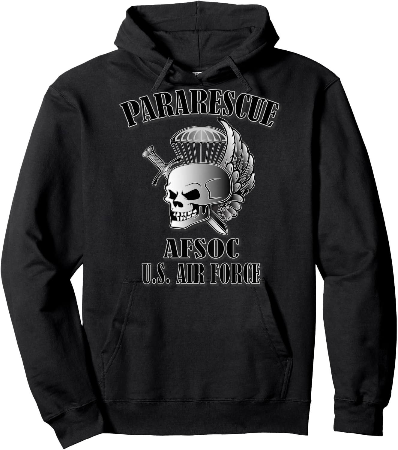 U.S.A.F. Pararescue (Back Design) Hoodie - Hoodie | Black