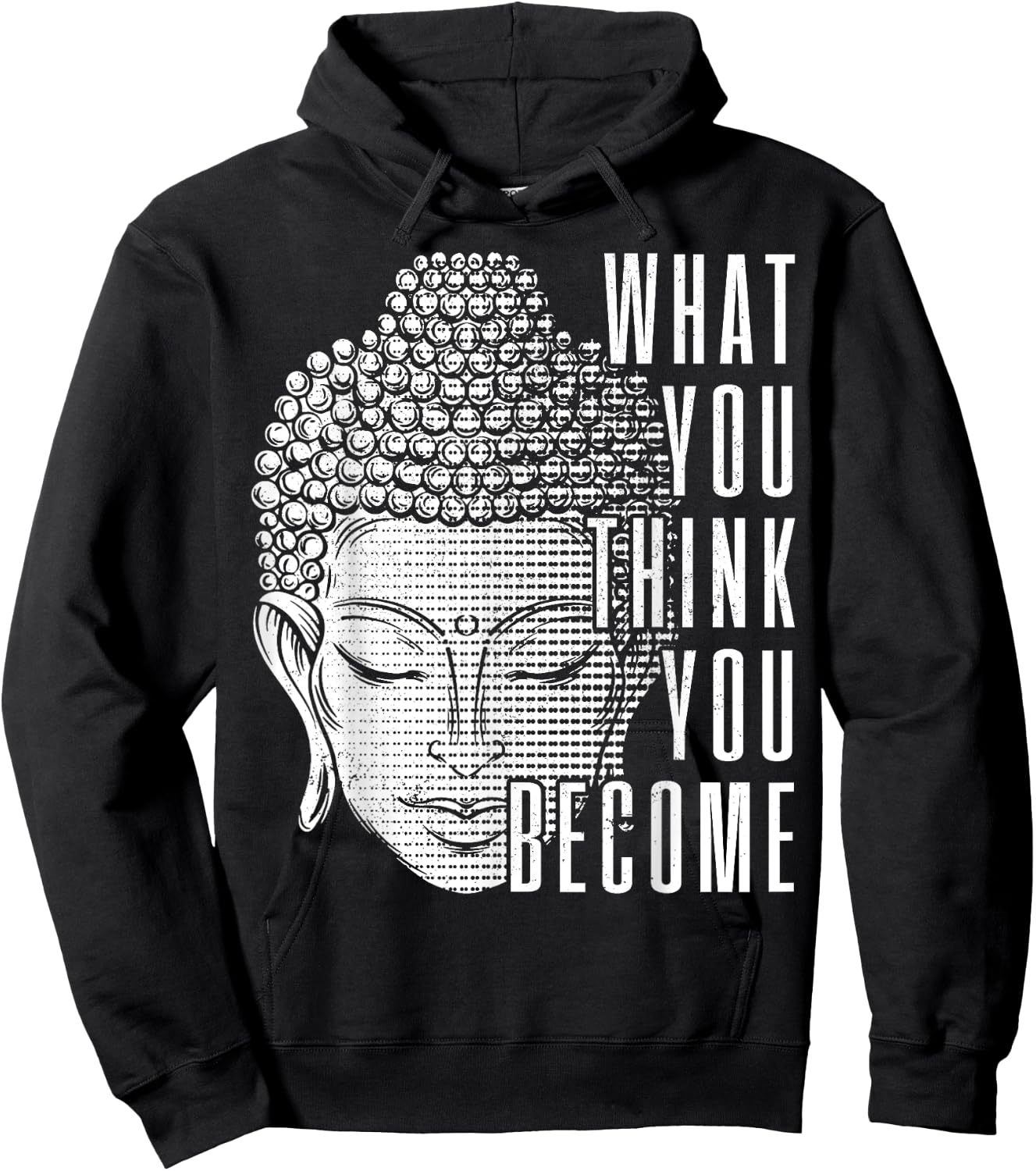 Buddha Spiritual Saying Buddhism Yoga Gift Hoodie - Hoodie | Black