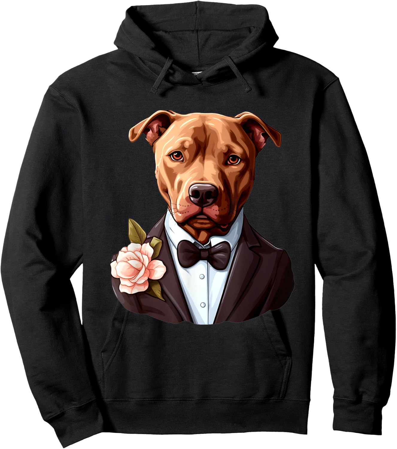 Pitbull Wedding Bride Groom Pet Dog Owners Lovers Wedding Women Hoodie - Hoodie | Black