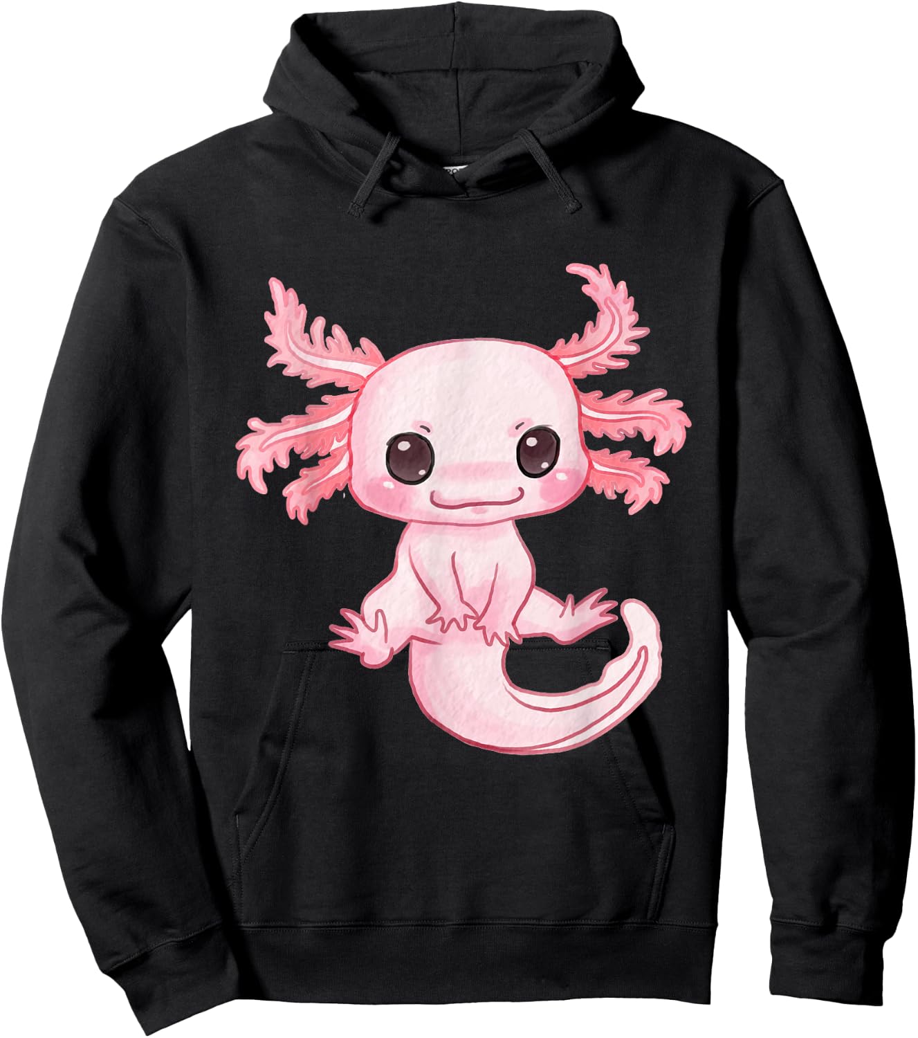 Axolotl Cute Baby Design - Magically Cute Animal Hoodie - Hoodie | Black