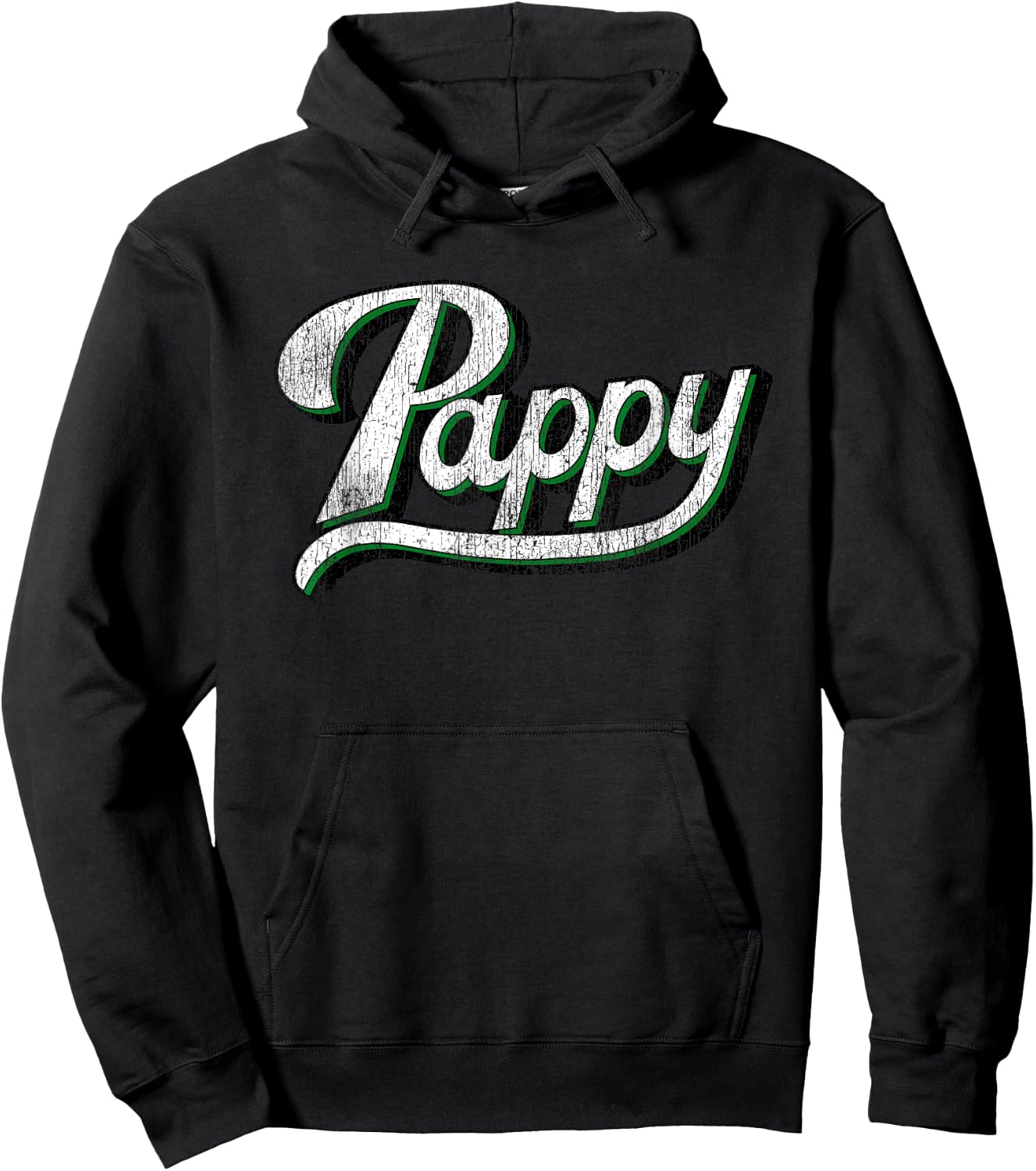 Vintage Pappy Father's Day for Grandpa from Grandkids Hoodie - Hoodie | Black