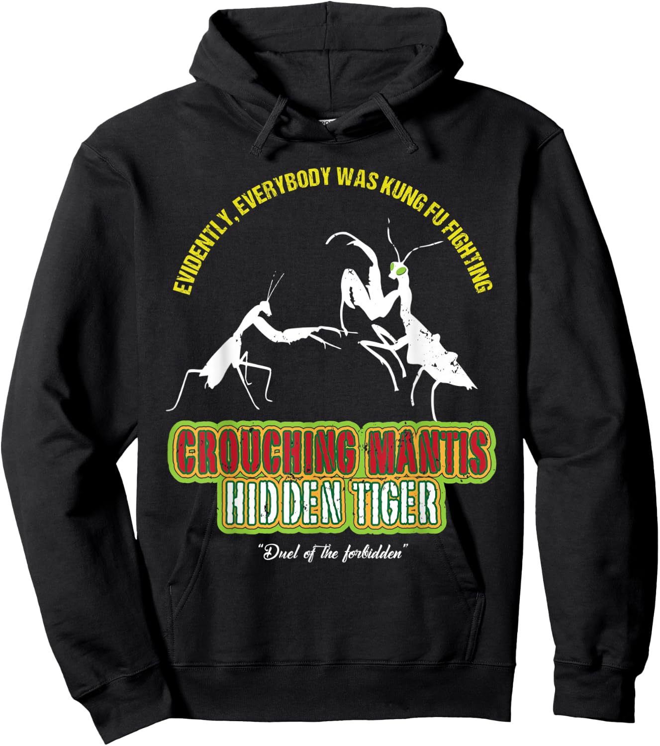 Crouching Mantis Hidden Tiger Kung Fu Fighting Hoodie - Hoodie | Black