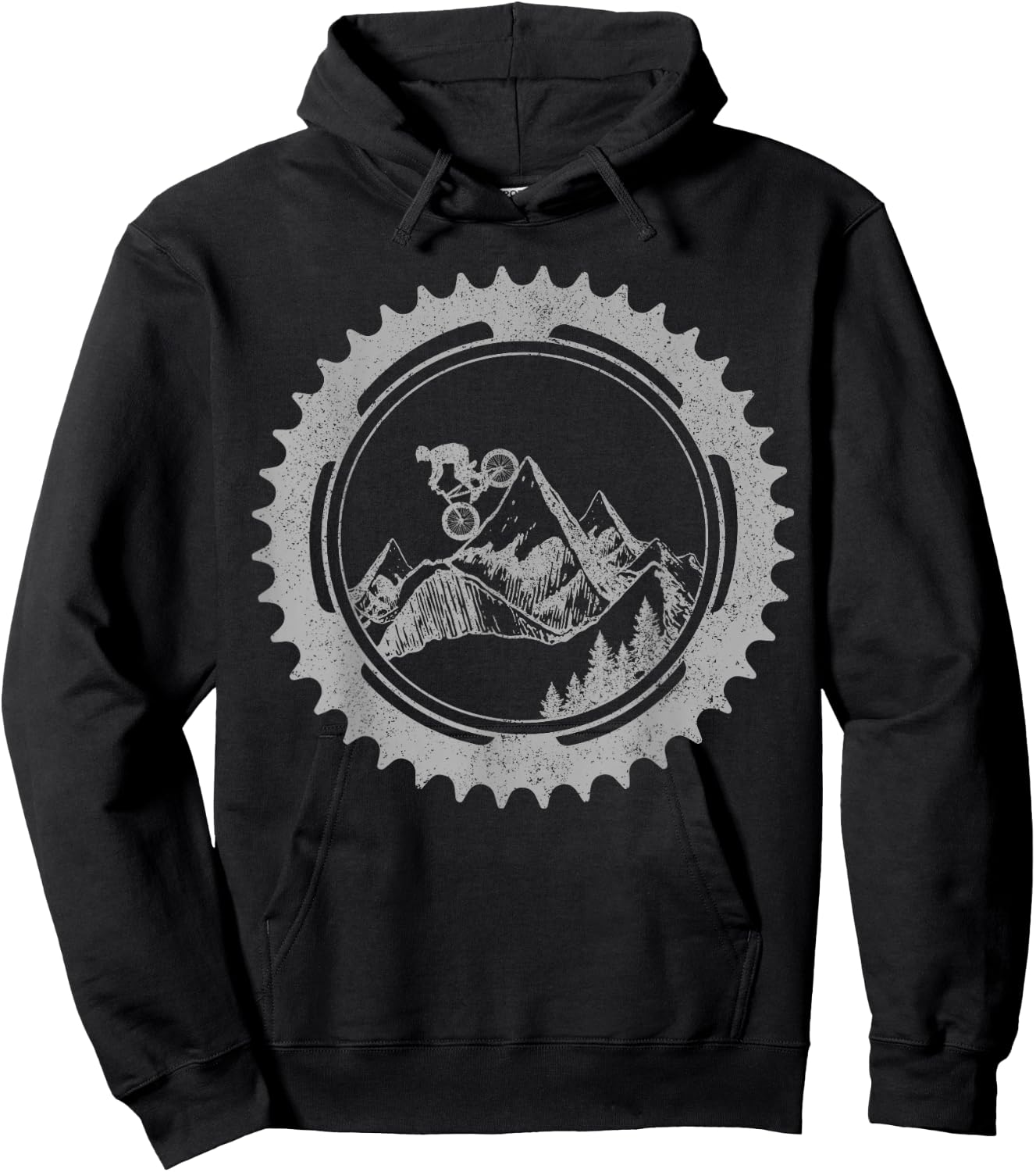 Mountain Bike Downhill MTB Mountain Biker Gift Hoodie - Hoodie | Black