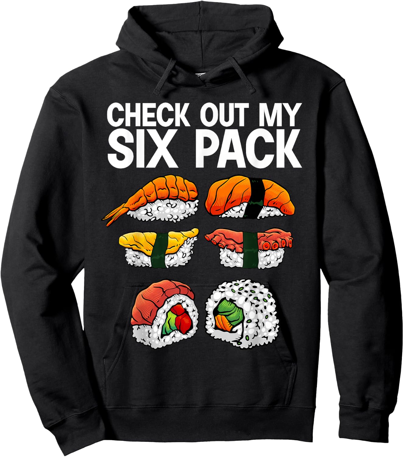 Cool Sushi Women Salmon Sushi Lovers Japanese Food Hoodie - Hoodie | Black