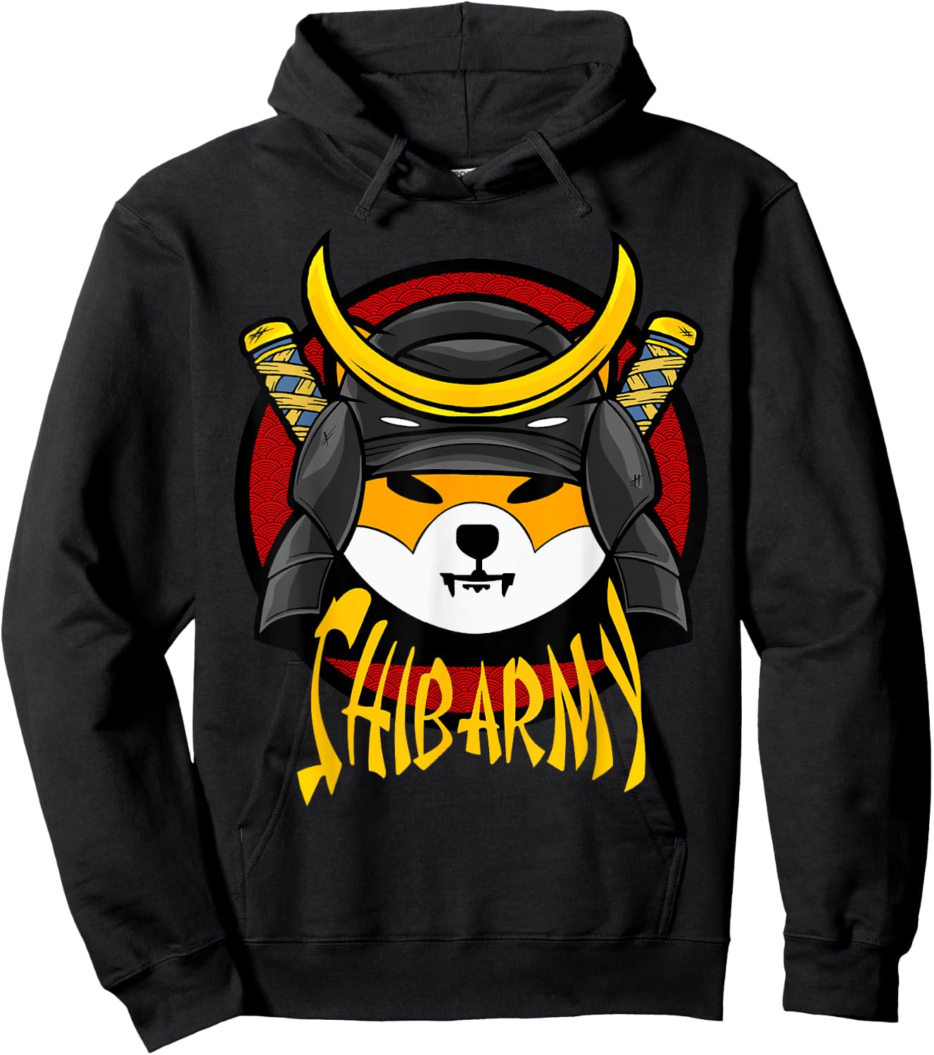 SHIB ARMY Crypto Samurai Shiba Inu coin Hoodie - Hoodie | Black