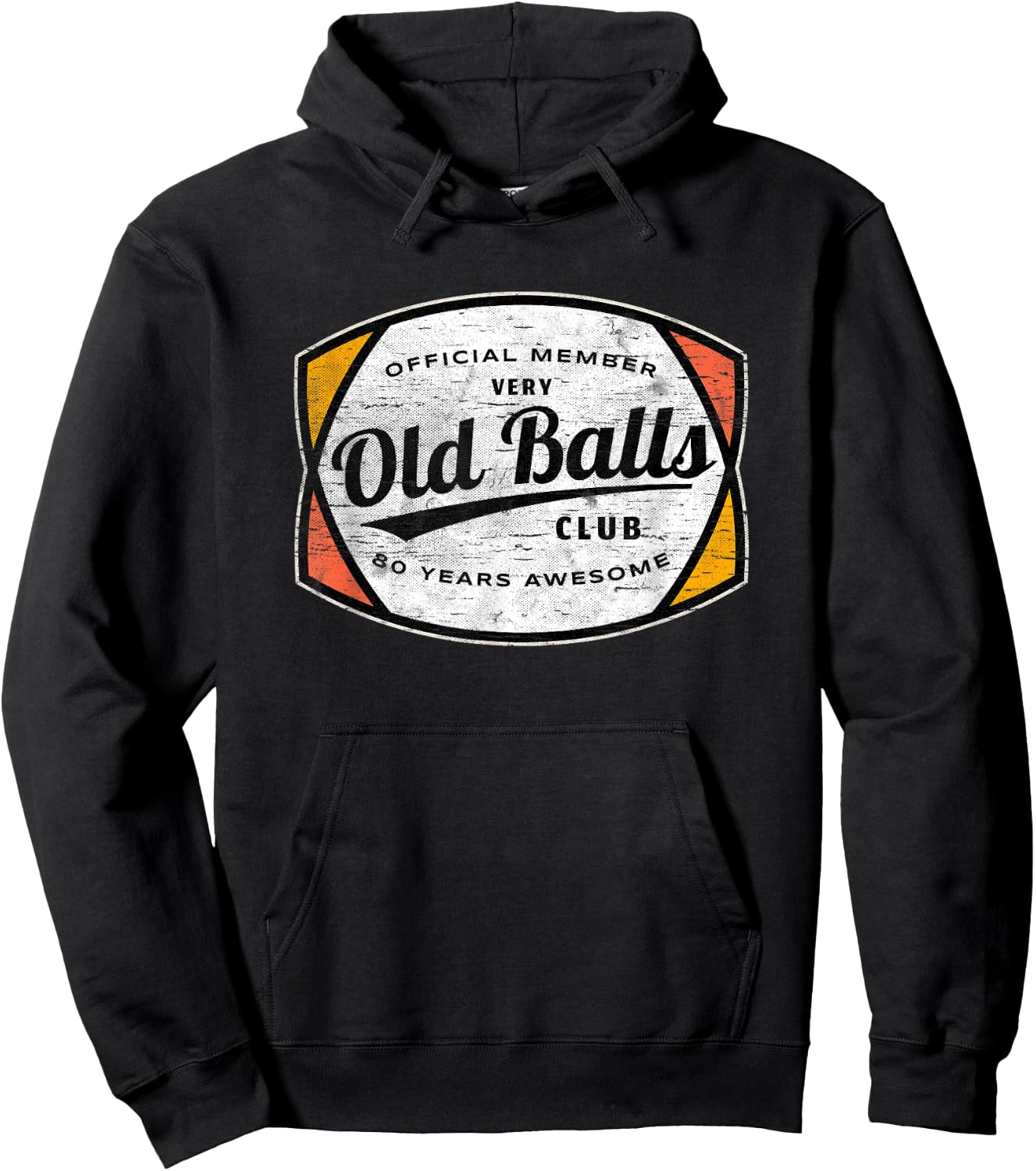 Old Balls Club 80 Years of Awesome 1940 Funny 80th Birthday Hoodie - Hoodie | Black