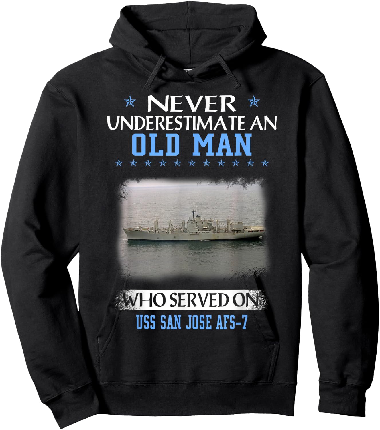USS San Jose AFS-7 Veterans Day Father Day Hoodie - Hoodie | Black