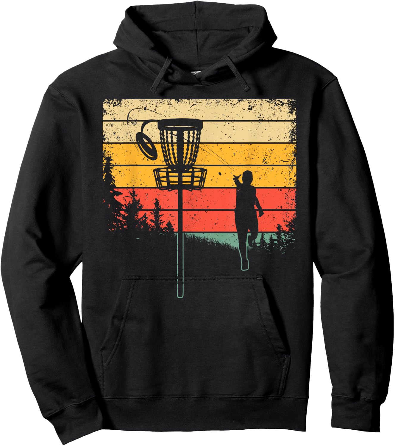 Funny Disc Golf Design Women Kids Disc Golf Lover Hoodie - Hoodie | Black