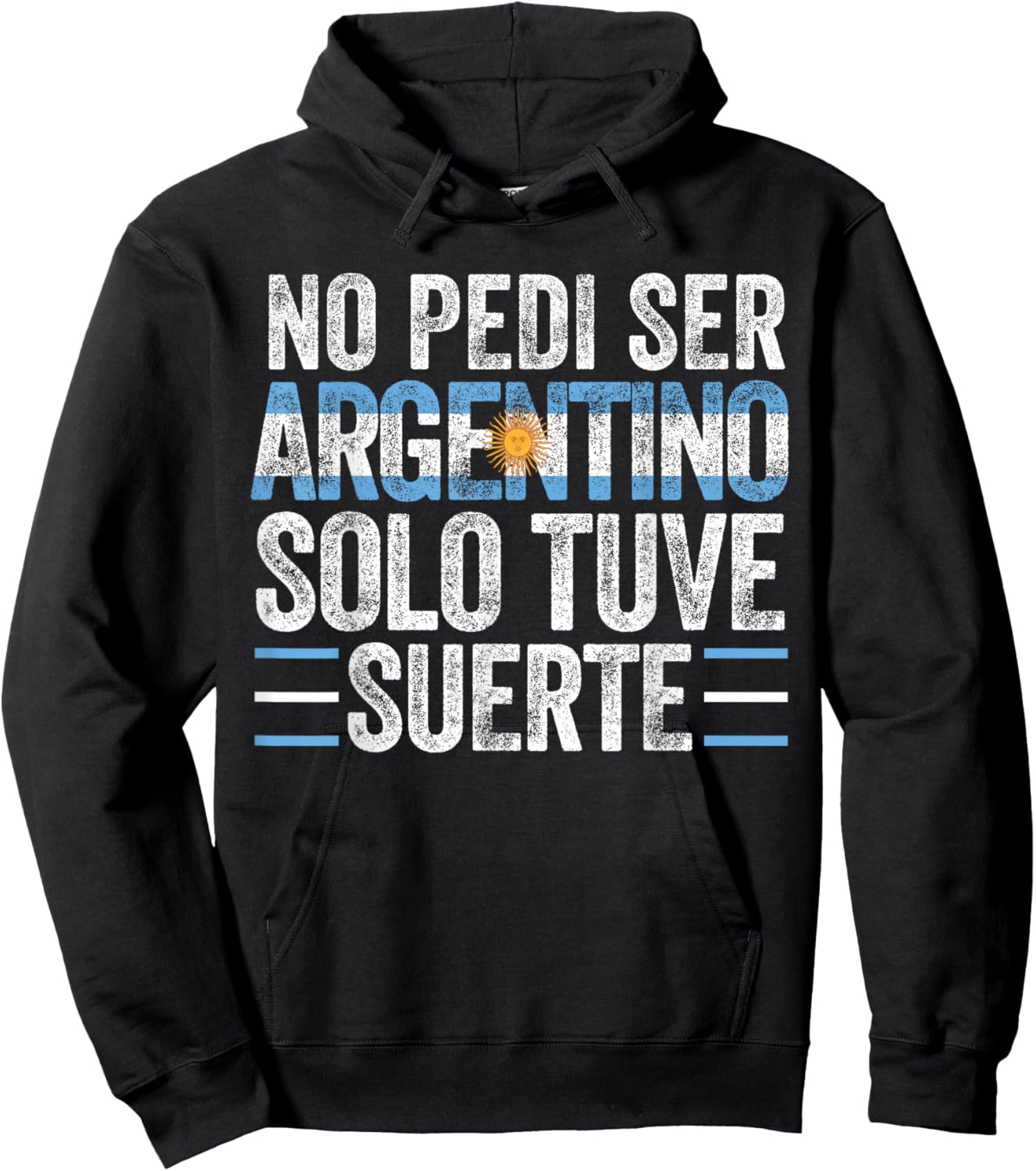 Argentina Argentinian Flag Men Women Camiseta Mujer Hombre Hoodie - Hoodie | Black