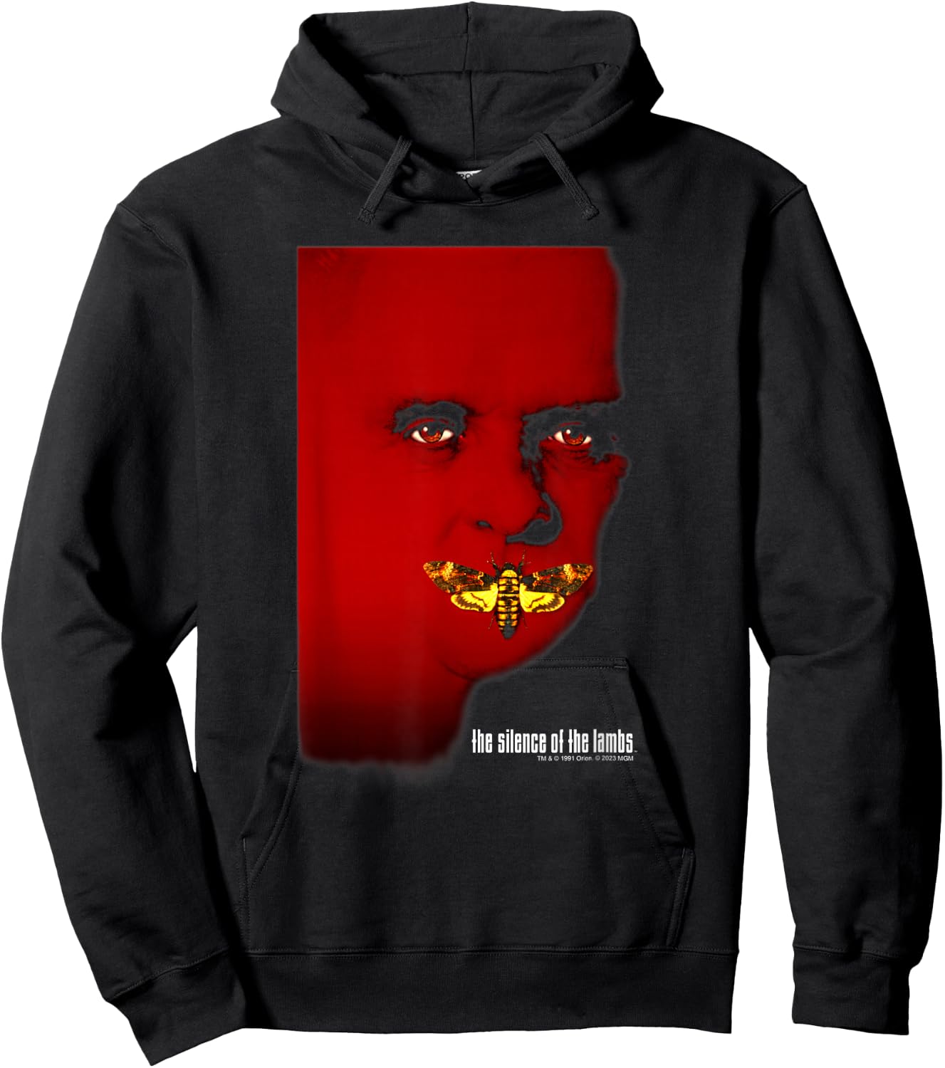 The Silence Of The Lambs Hannibal Lecter Moth Poster Hoodie - Hoodie | Black