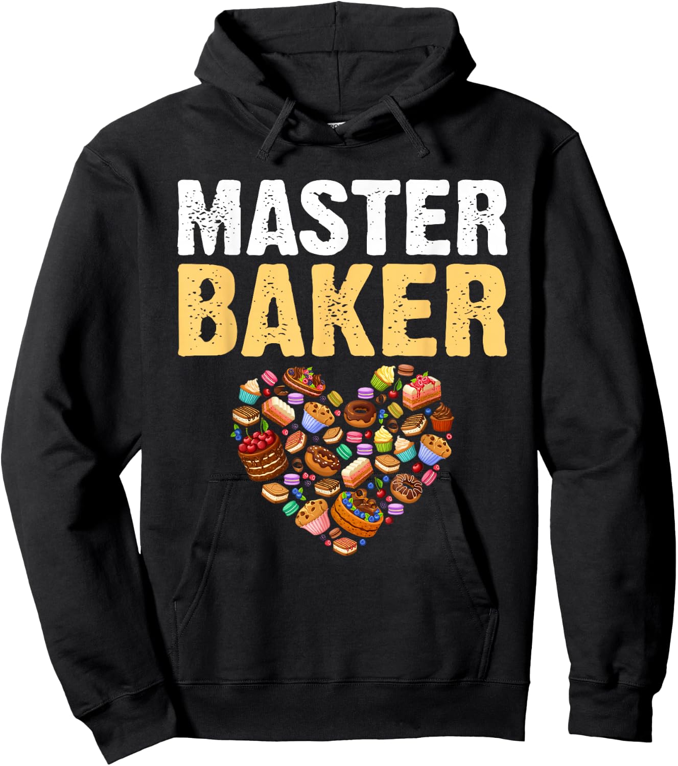 Funny Retro Vintage Baking Master Baker Hoodie - Hoodie | Black