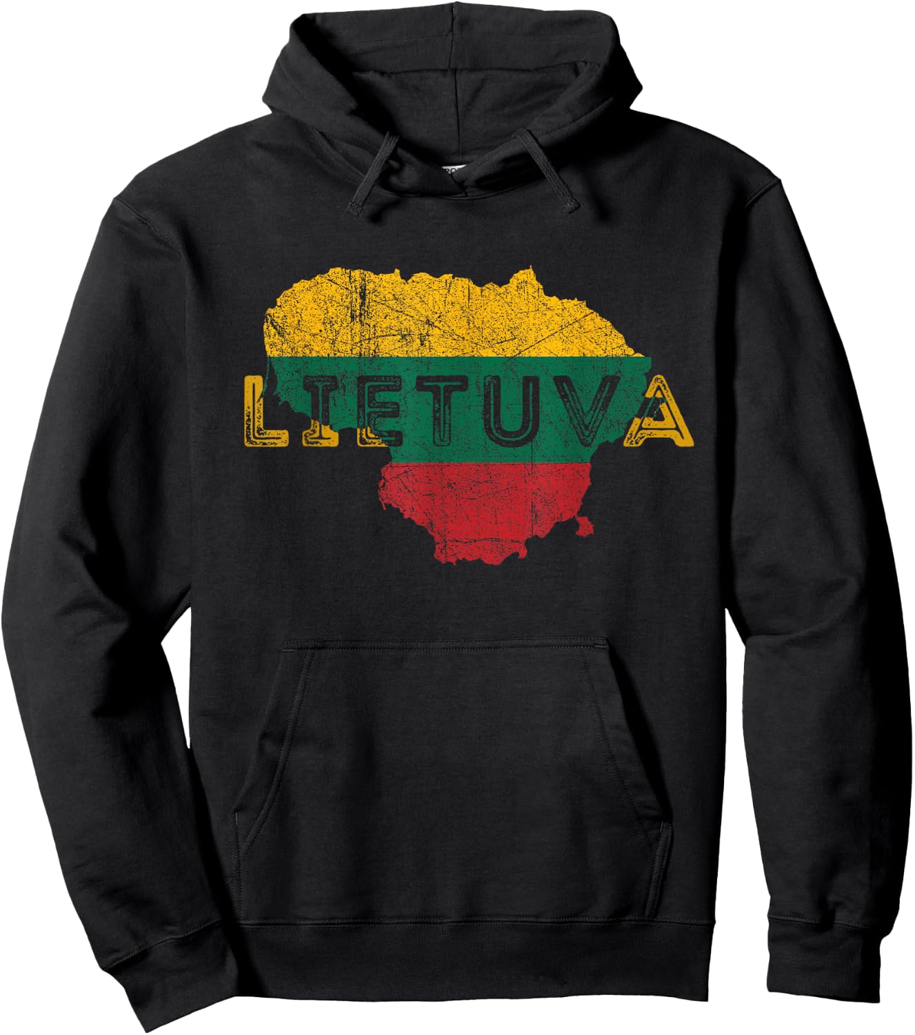 Lithuanian Map and Flag Keepsakes - Lithuania Hoodie - Hoodie | Black