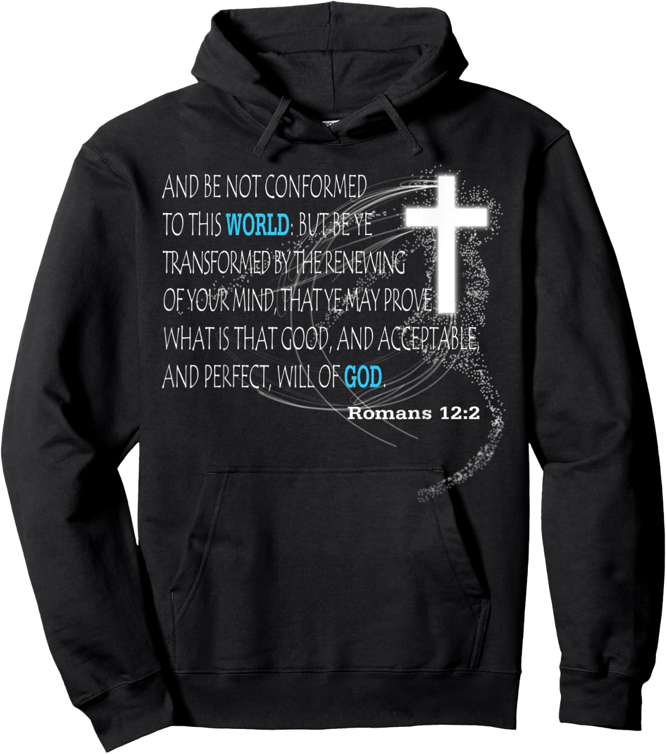 Romans 12:2 Hoodie - Hoodie | Black