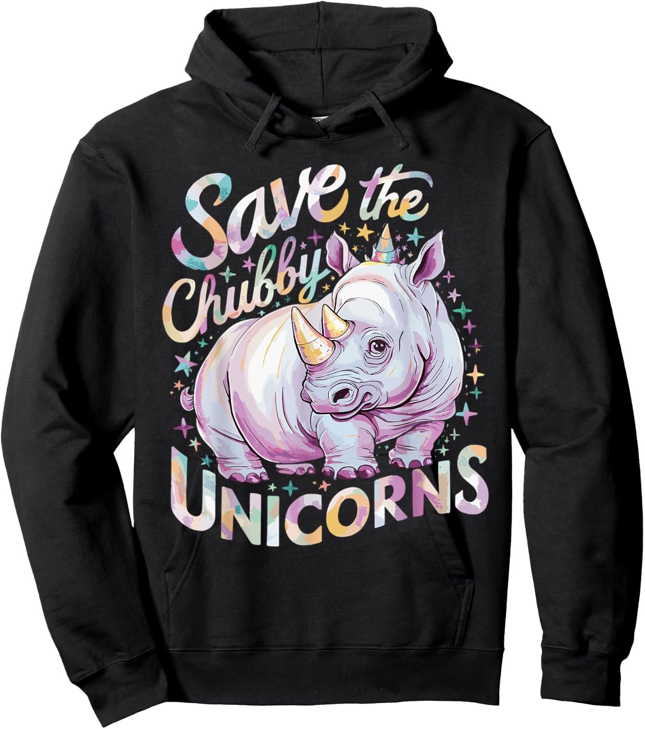Save The Chubby Unicorns Hoodie - Hoodie | Black
